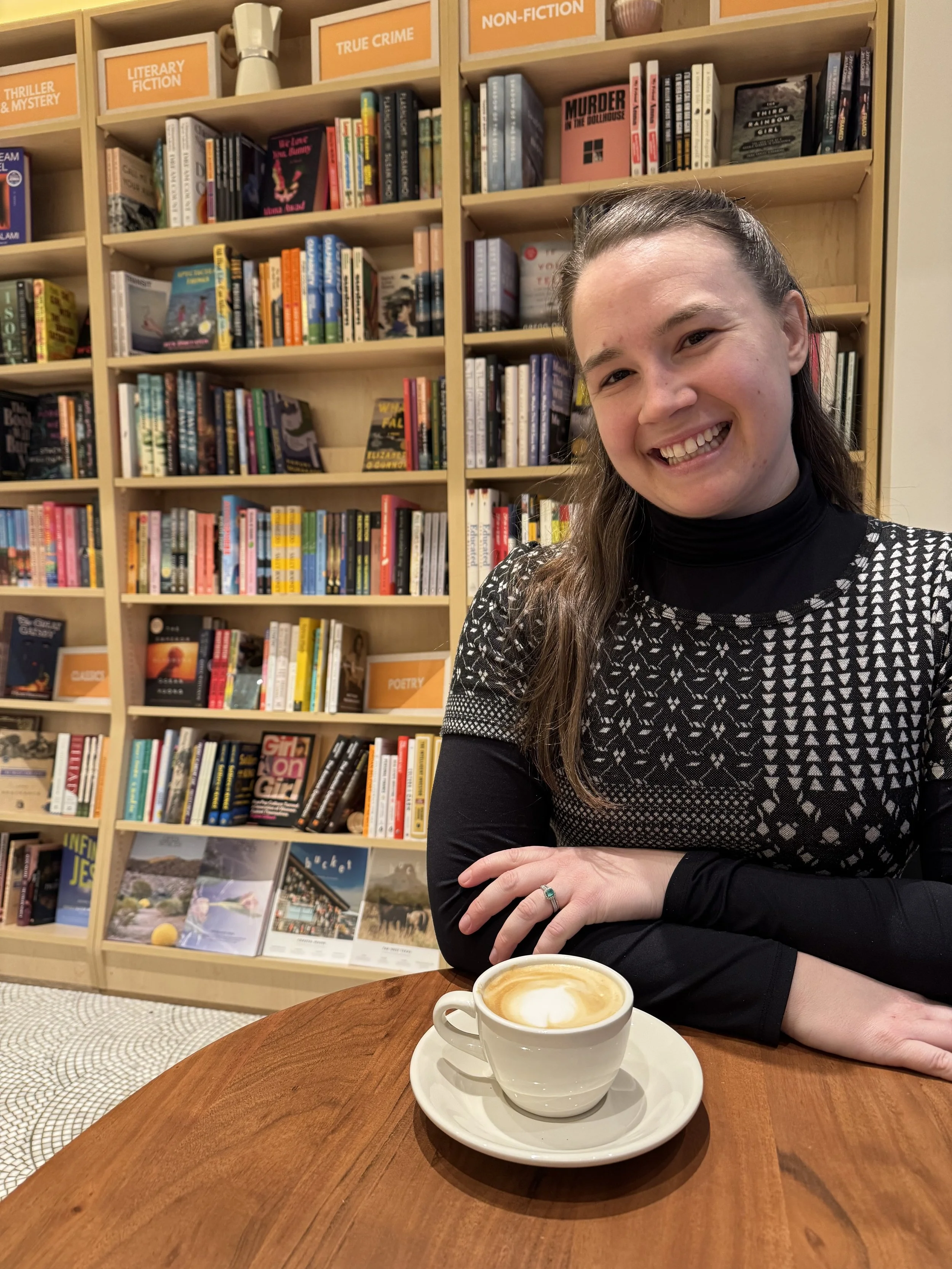  A yummy latte at the brand new Daydrift Books &amp; Cafe 