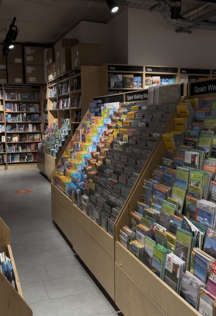 Hundreds of maps and guide books at Stanfords