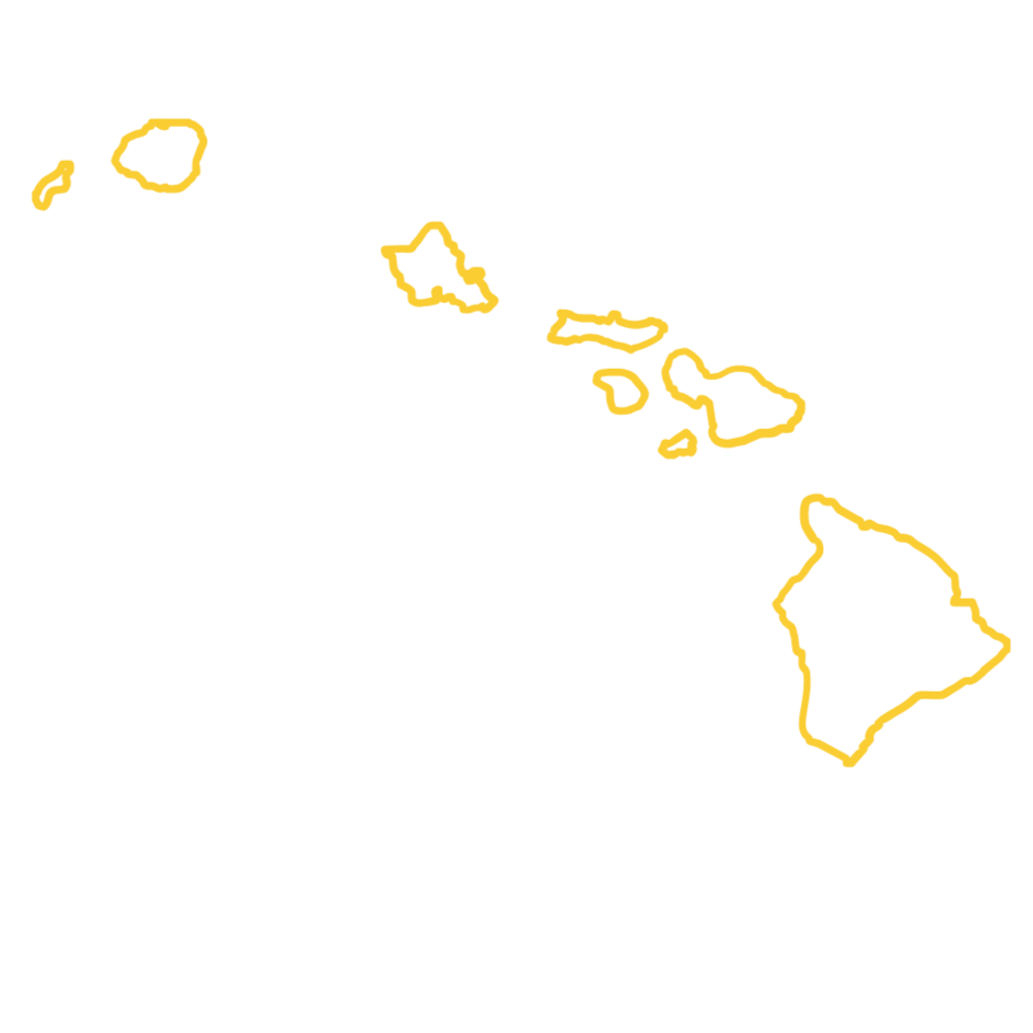 Outline map of Hawai'i