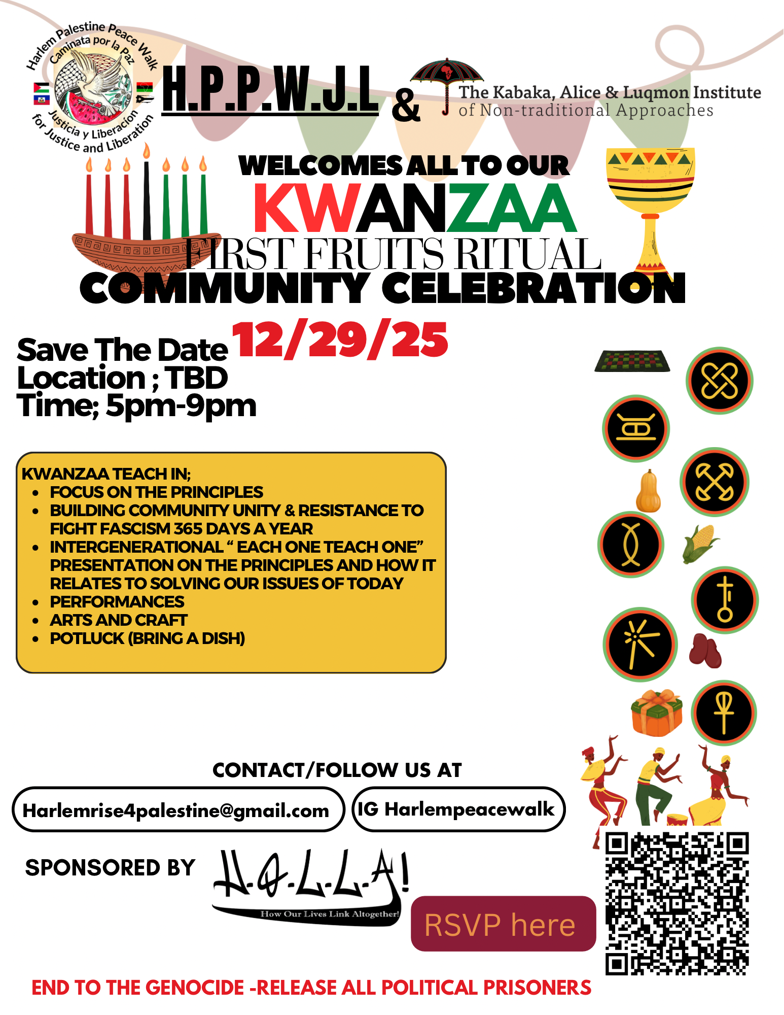 KWANZAA FIRST FRUIT RITUAL COMMUNITY CELEBRATION