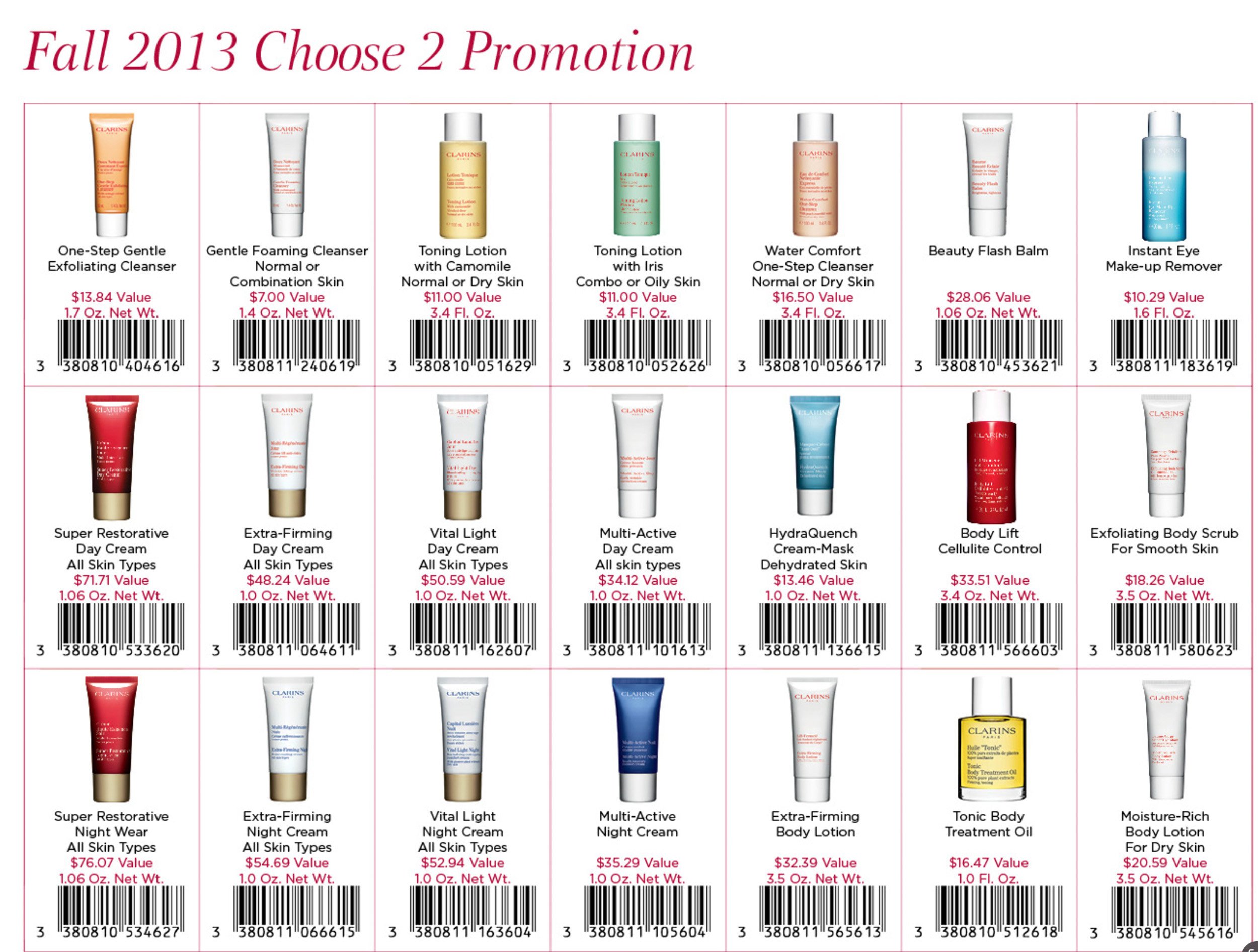 GWP: Sample barcode sheet