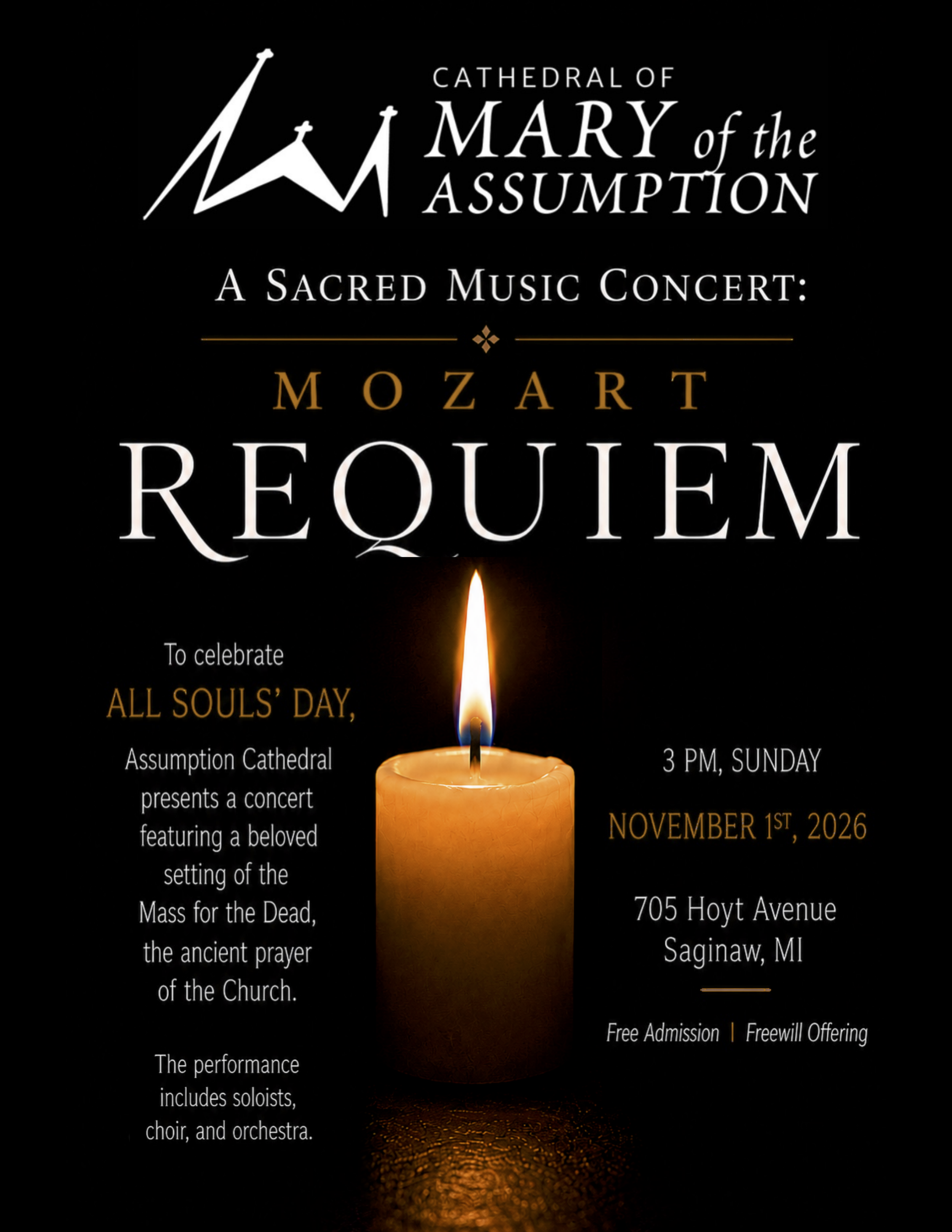 Cathedral's Sacred Music Concert "Mozart's Requiem"