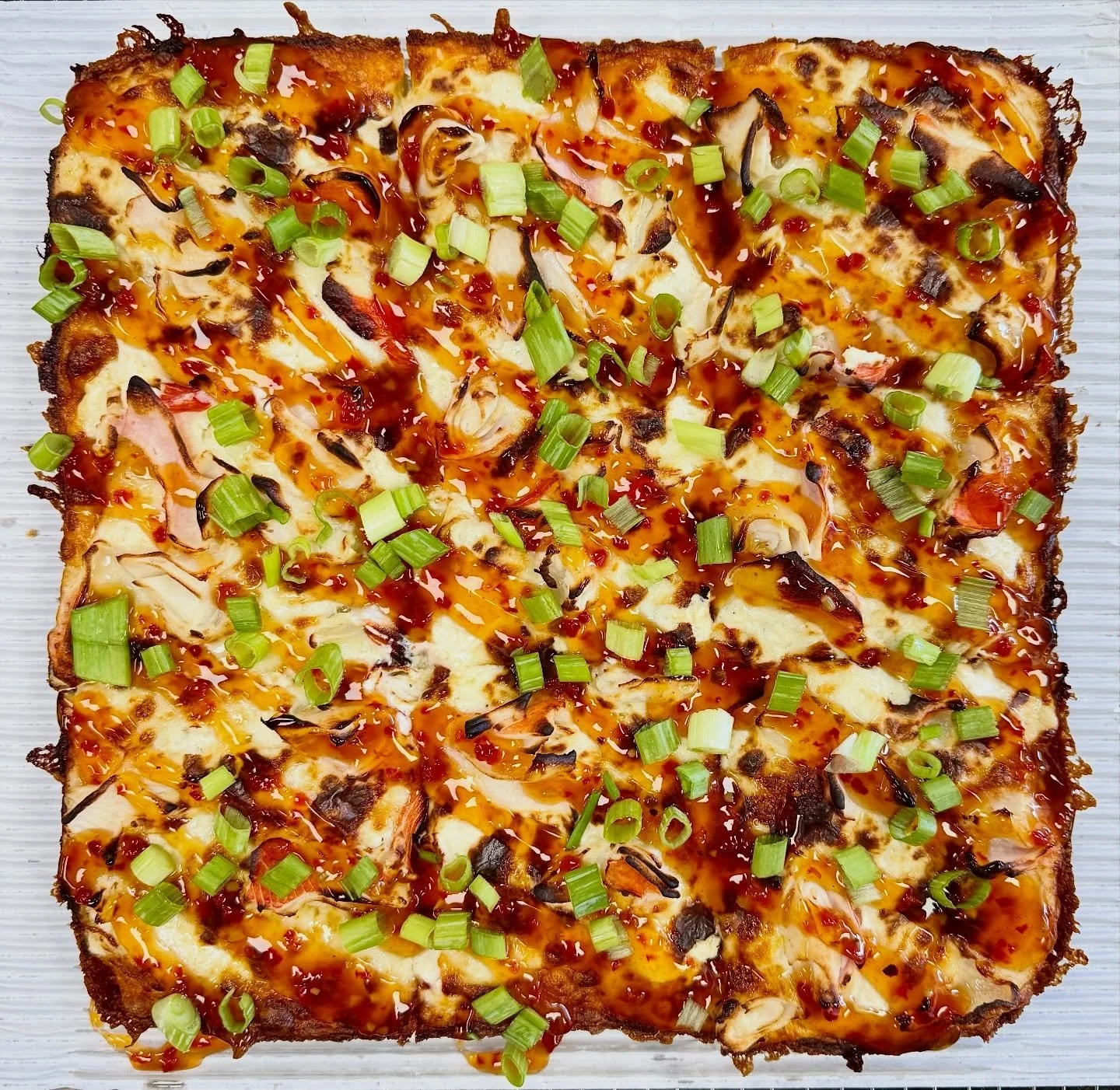 The Eugene is BACK!!

Cheese, Crab, House-made Rangoon Sauce, Sweet &amp; Spicy Sauce, Green Onion

Honestly, I spend most of my days doing physical activity just to make room for crab rangoons&hellip; annnnddd this is a giant one. Pretty neat imo.

