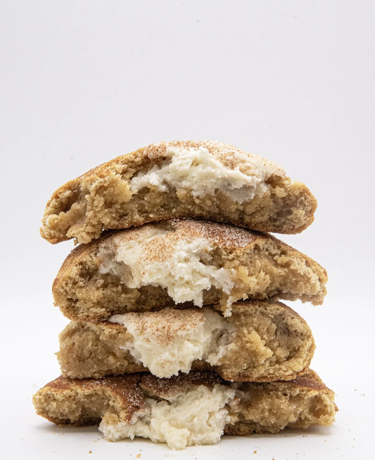 Cinnamon Buttercream Stuffed Snickerdoodle