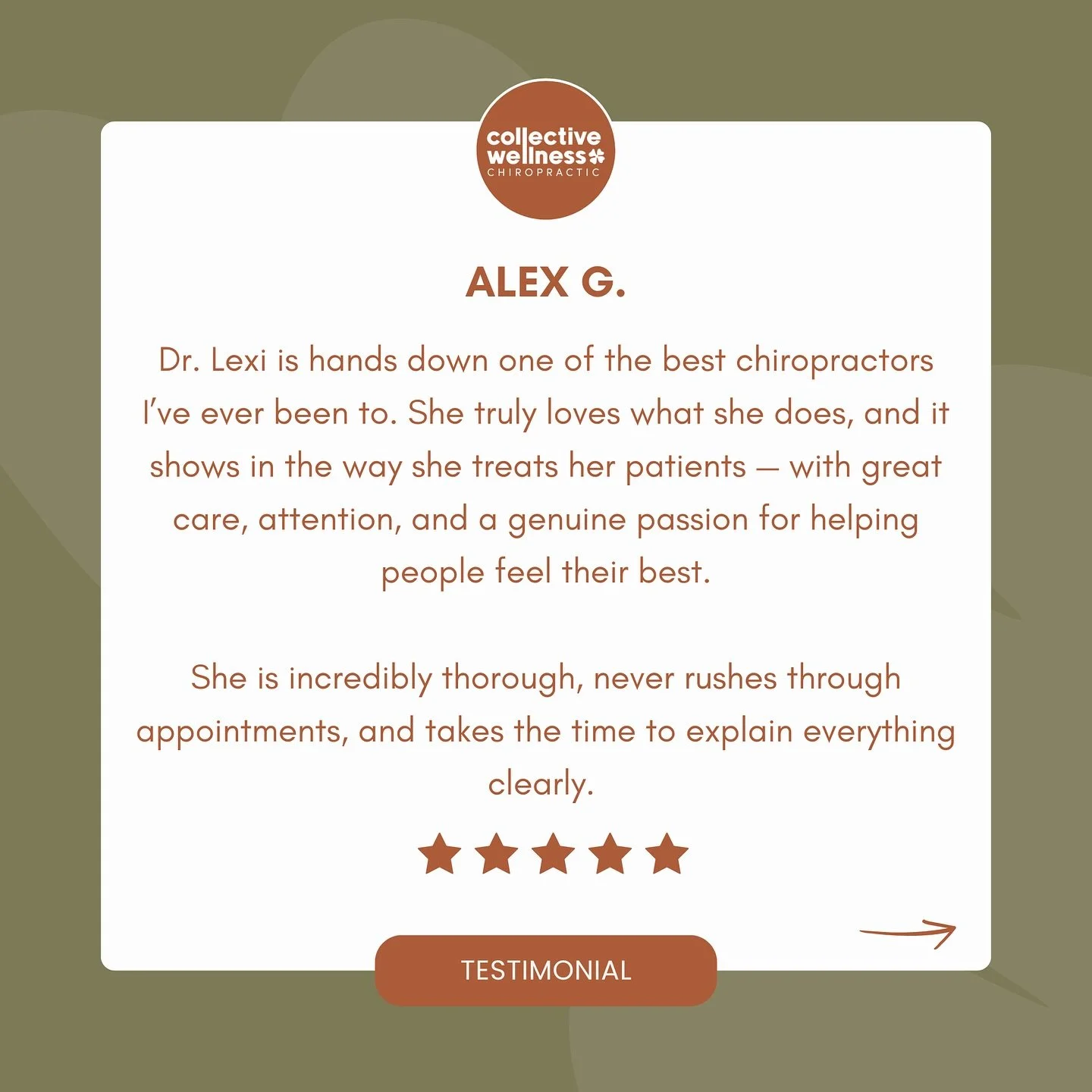 Reviews like this remind us just how much we love what we do 💛 Thank you for trusting us with your care.