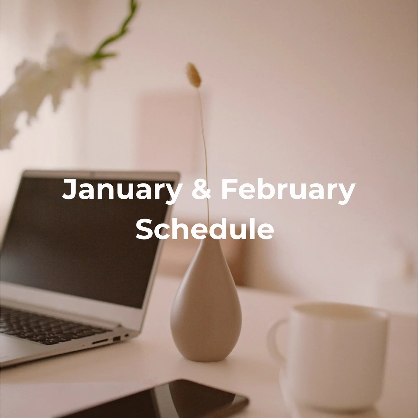 January is moving fast, and we want to keep you in the loop!✨
 Here&rsquo;s our January + February schedule:

We&rsquo;ll be closed January 24th&ndash;February 2nd and back in clinic on February 3rd. Appointments are available tomorrow and next week 