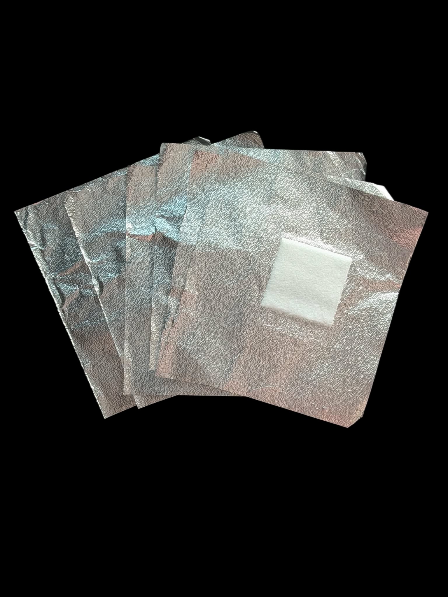 50 Pcs Foil Wrap w/Cotton Pad - Item#007-029