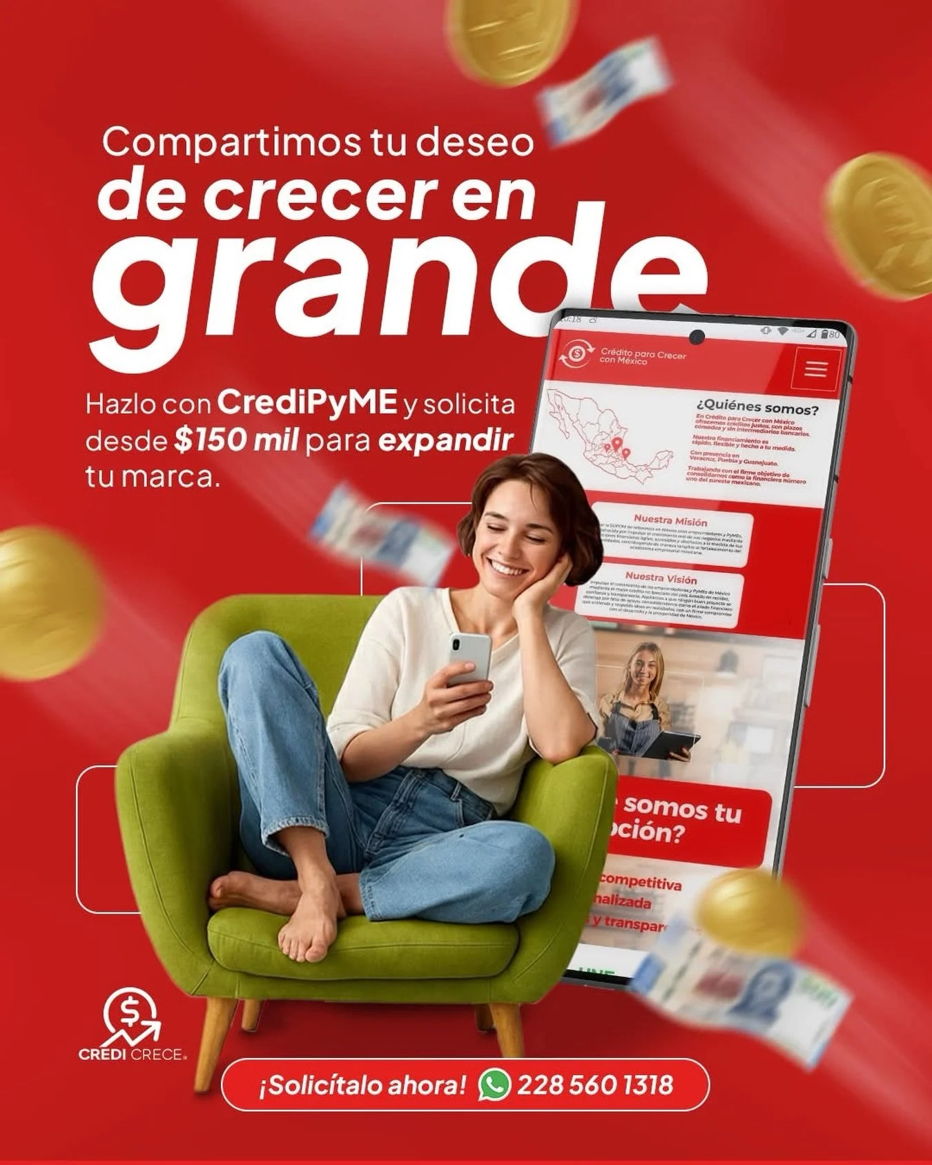 Las marcas que acceden a financiamiento estructurado tienen mayor probabilidad de expandirse en menos tiempo que aquellas que dependen solo de capital propio.

Con #CrediPyME obt&eacute;n desde $150 mil pesos para fortalecer y crecer tu operaci&oacut