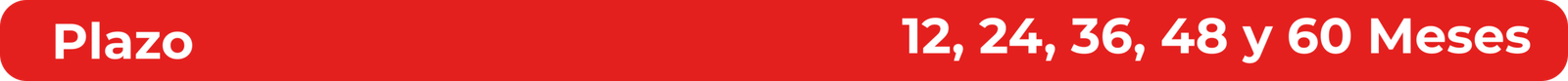 Tabla de edades para ciertos plazos en meses: 12, 24, 36, 48 y 60 meses