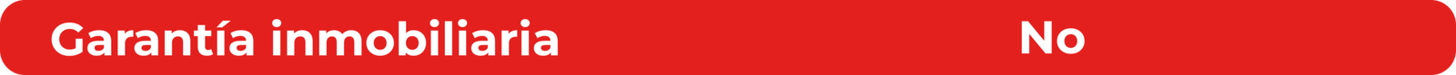 Bandera con texto que dice "Garantía inmobiliaria" y "No" en fondo rojo.