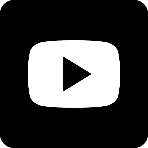 Logotipo de YouTube en fondo negro