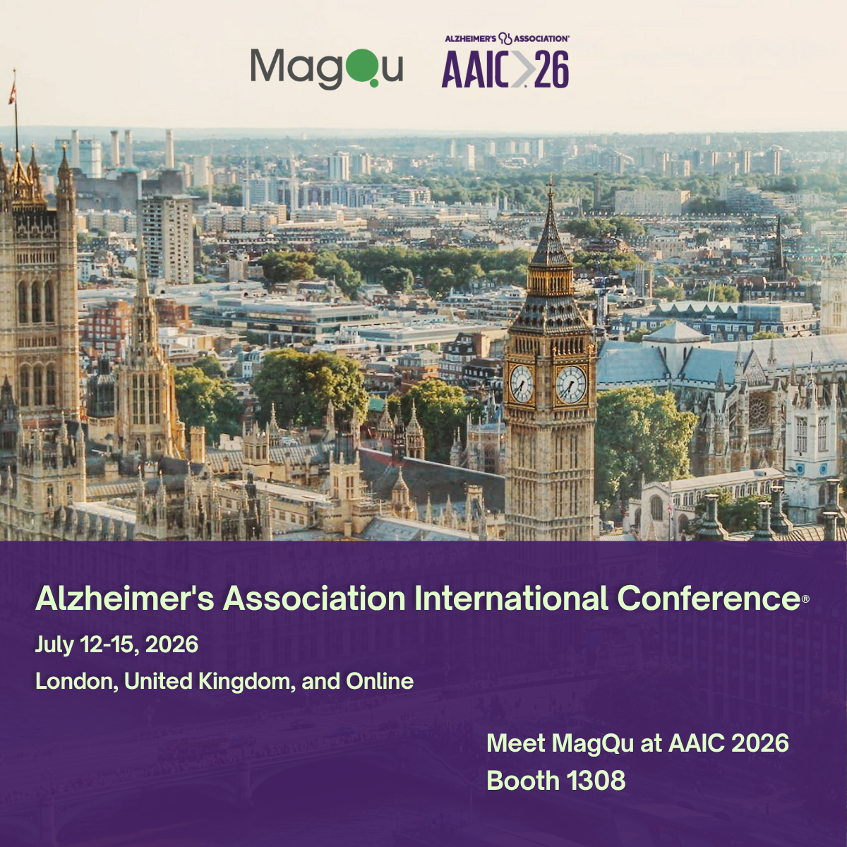 MagQu to Exhibit at AAIC 2026 in London