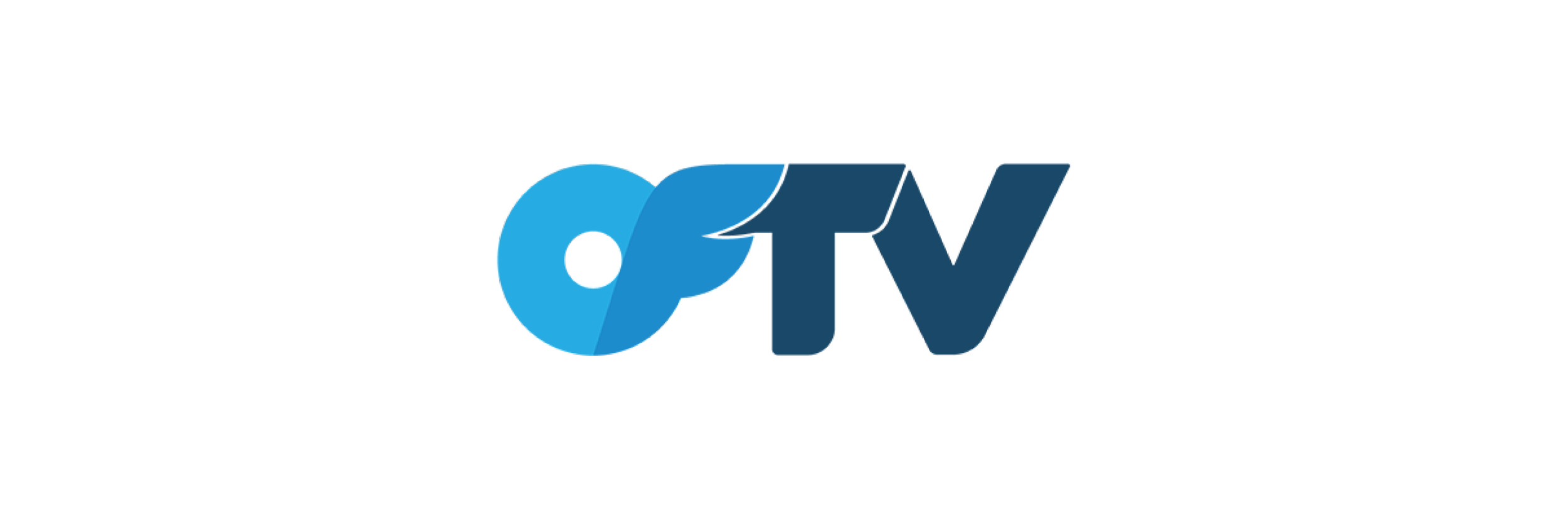 OCTV logo with the letters 'OC' in light blue and 'TV' in dark blue.