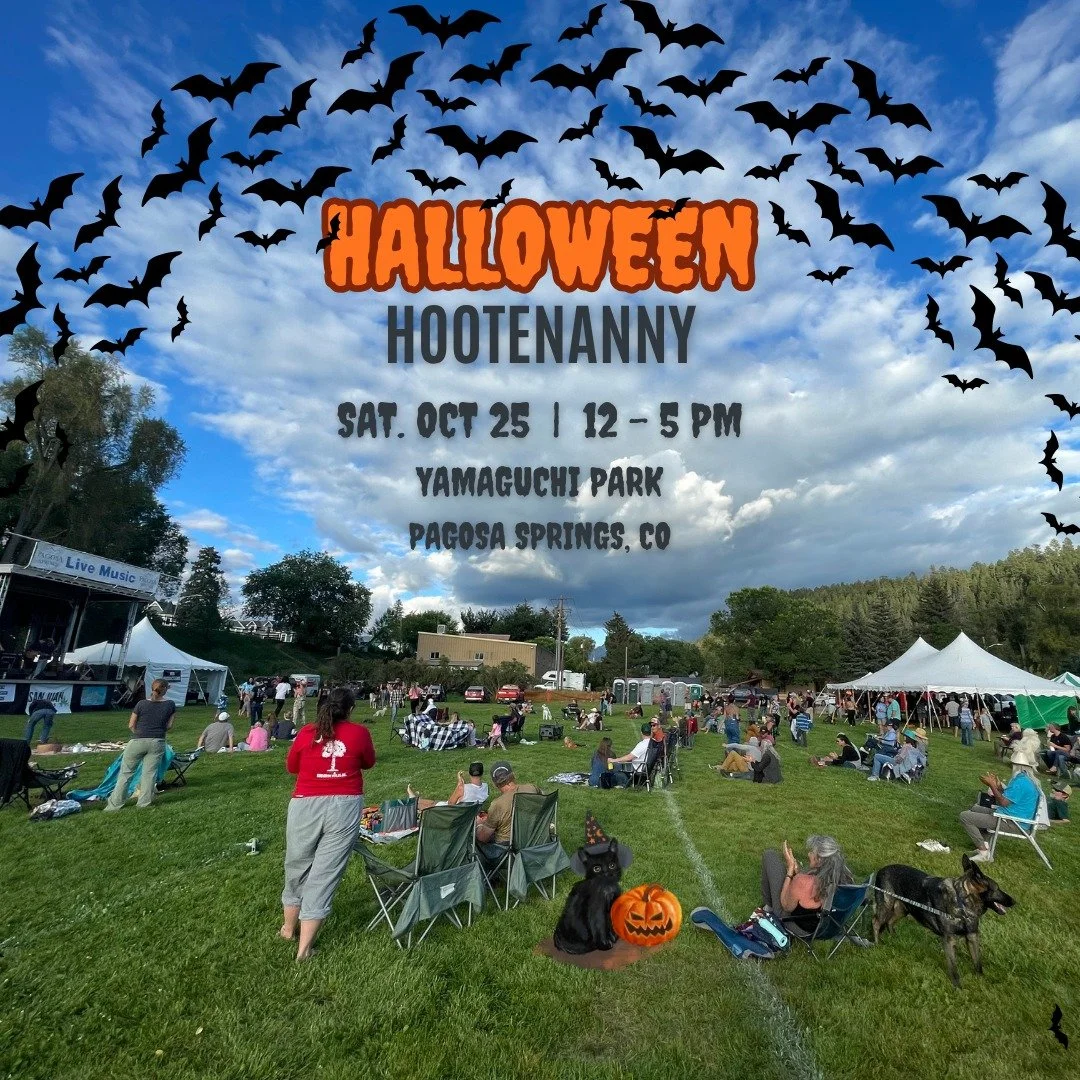 🎃 The countdown is on, Pagosa Springs! 🕸️
Join us for Halloween Hootenanny &mdash; a full day of fall fun, local flavor, and live music with DJ Williams Band! Bring your family, friends, and Halloween spirit for an unforgettable community celebrati