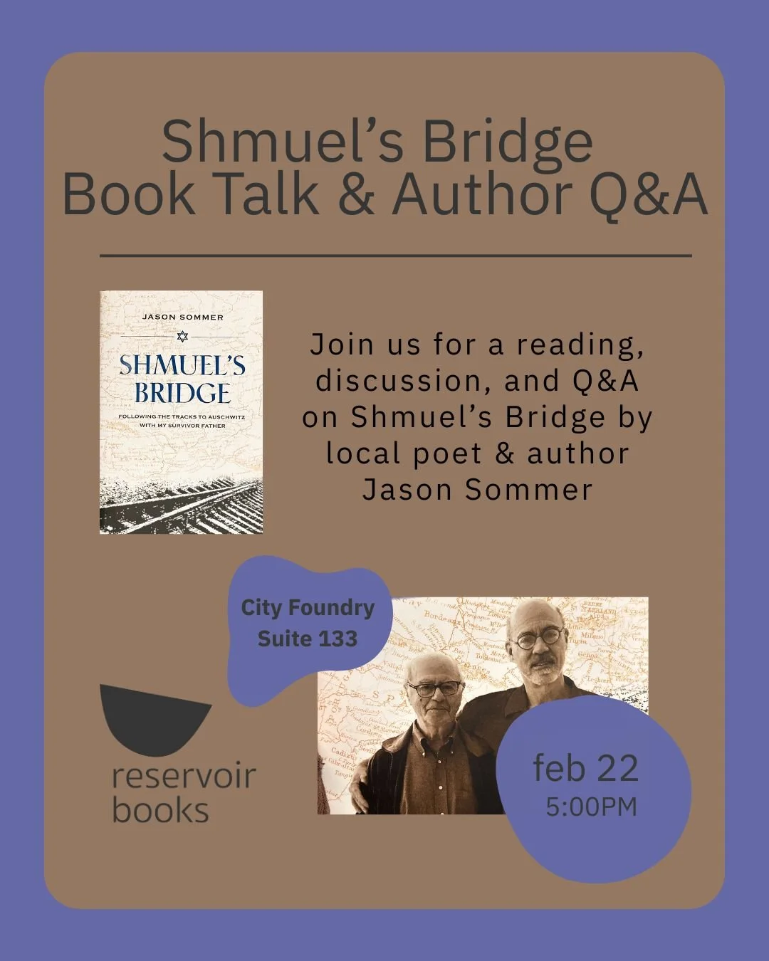 Resevoir Books: Jason Sommer Author Talk