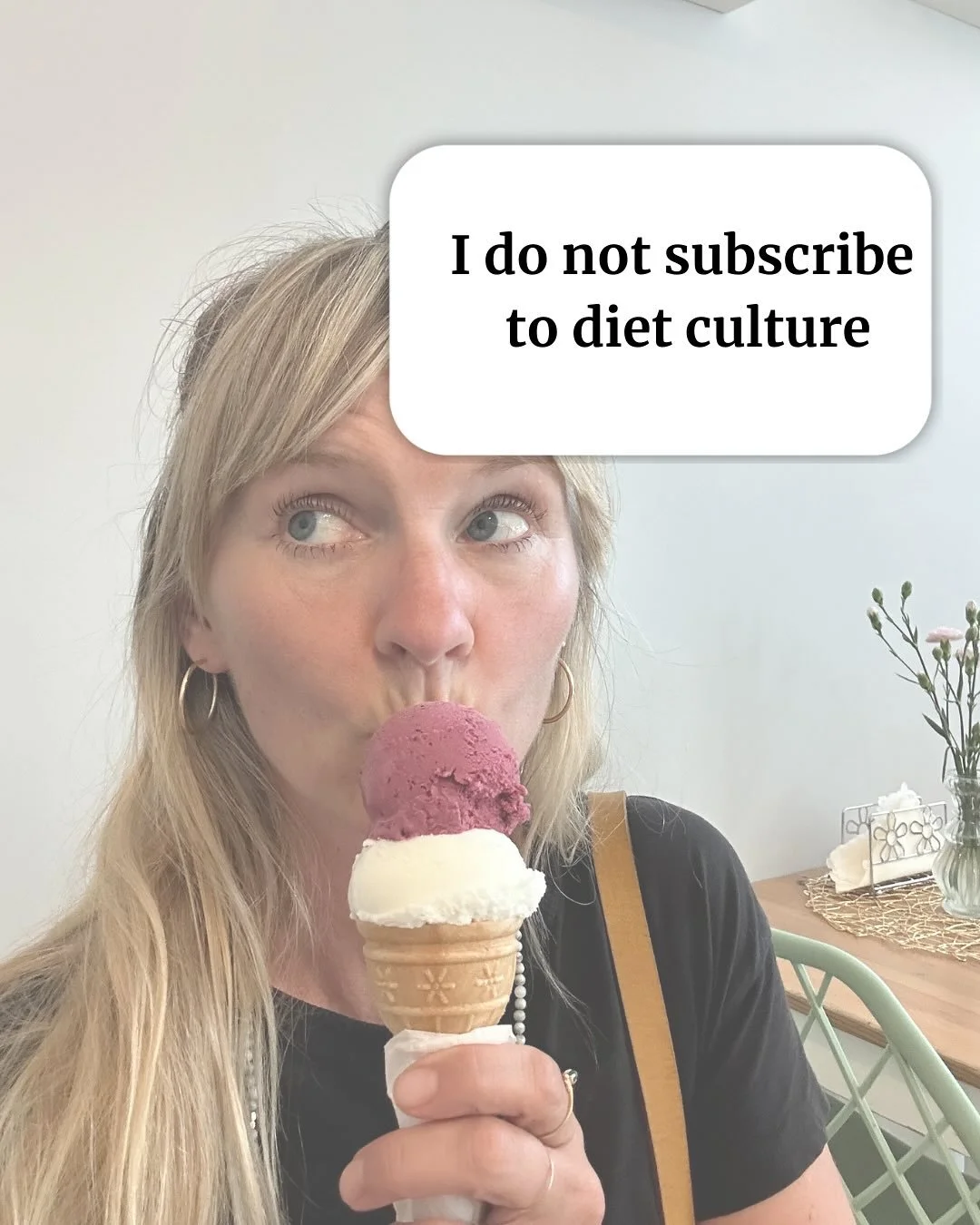 I do not subscribe to diet culture.
If someone told me butter is bad for me, I&rsquo;d mentally hit the unsubscribe button. 🚫🧈

Diets don&rsquo;t work.
Eating real, nourishing foods that you love absolutely does.

There&rsquo;s a time and place for