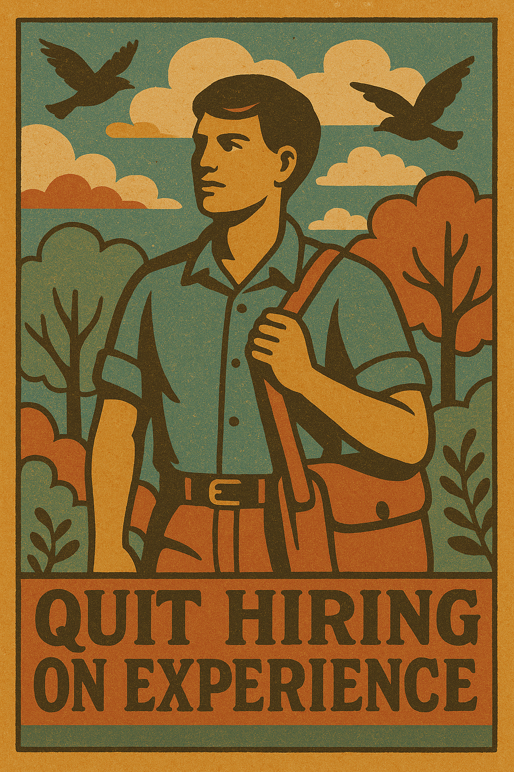Quit hiring on experience.