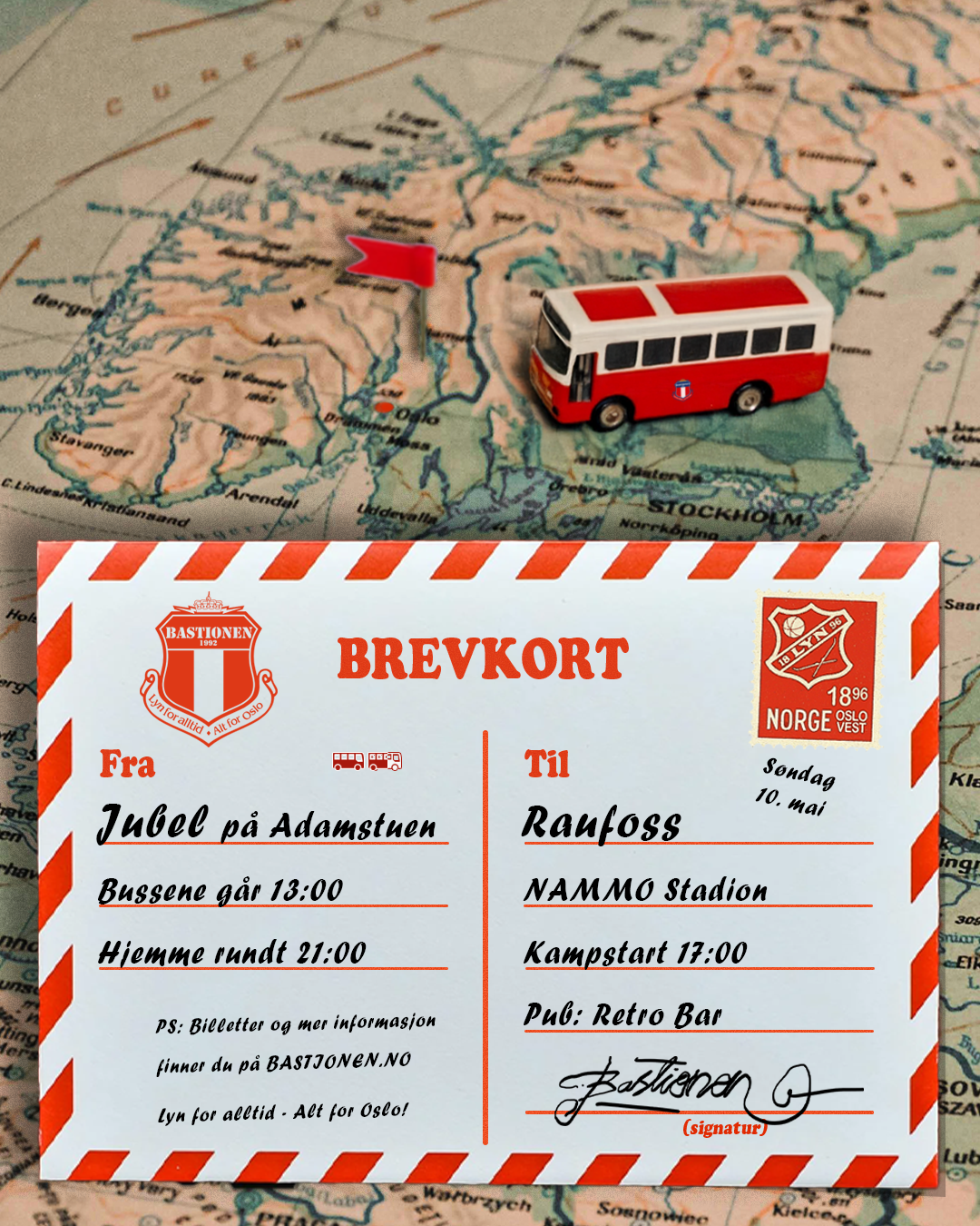 BORTETUR TIL RAUFOSS