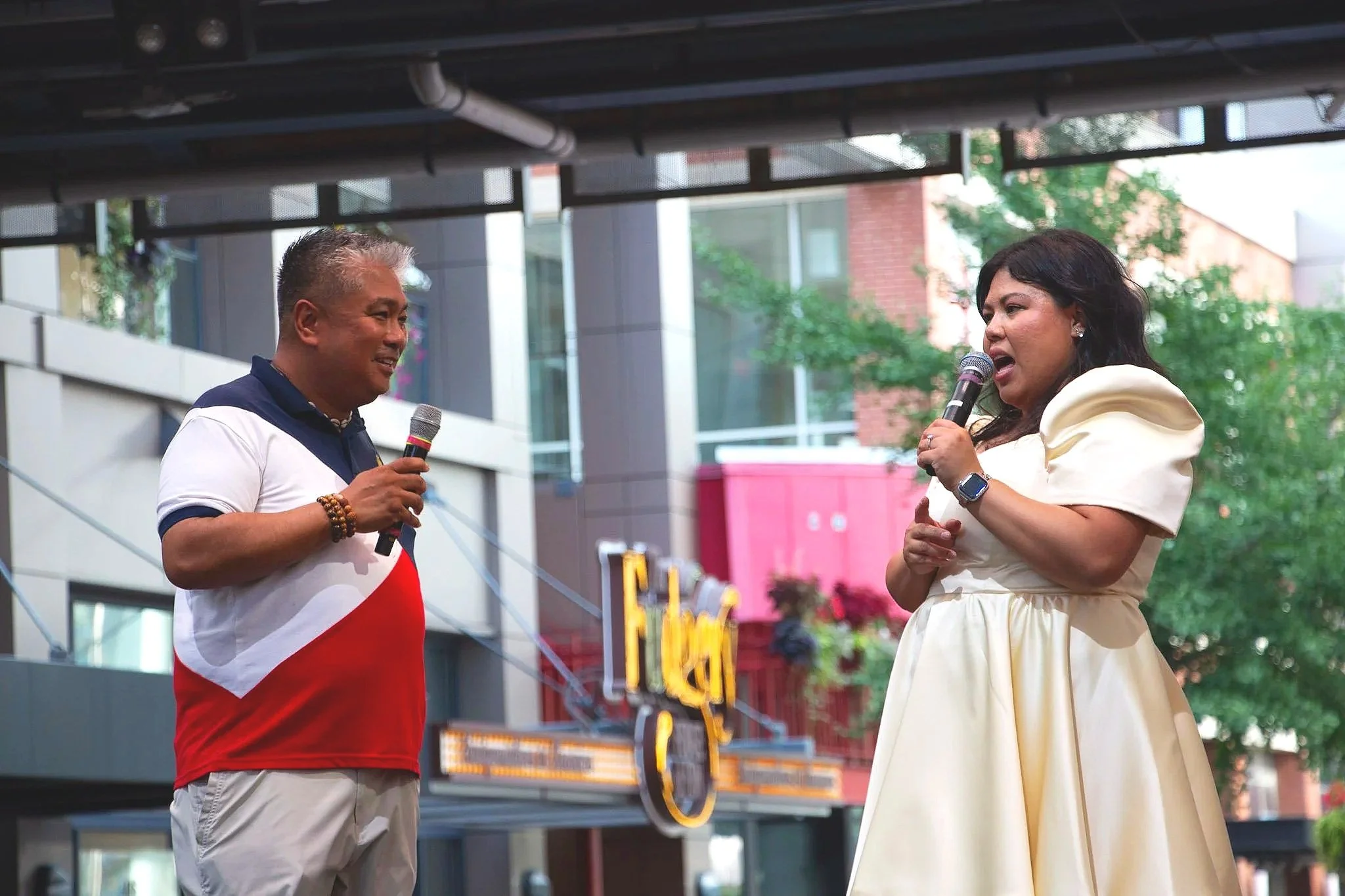 Joel Buno and Joy Lanceta Coronel. (Photo by McKenzie Gary, 2026.)