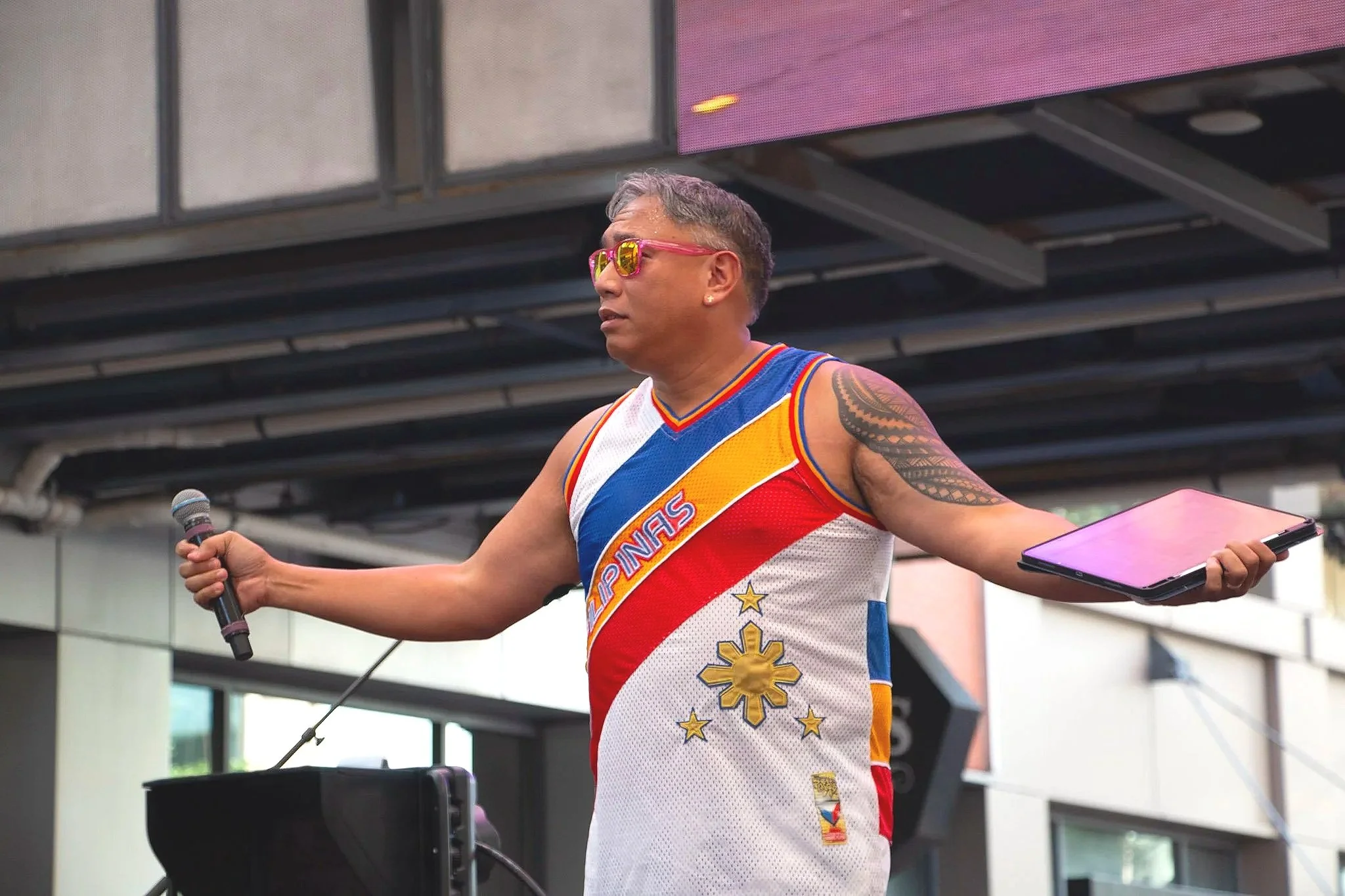 Co-host Jerome Pascua. (Photo by McKenzie Gary, 2026.)