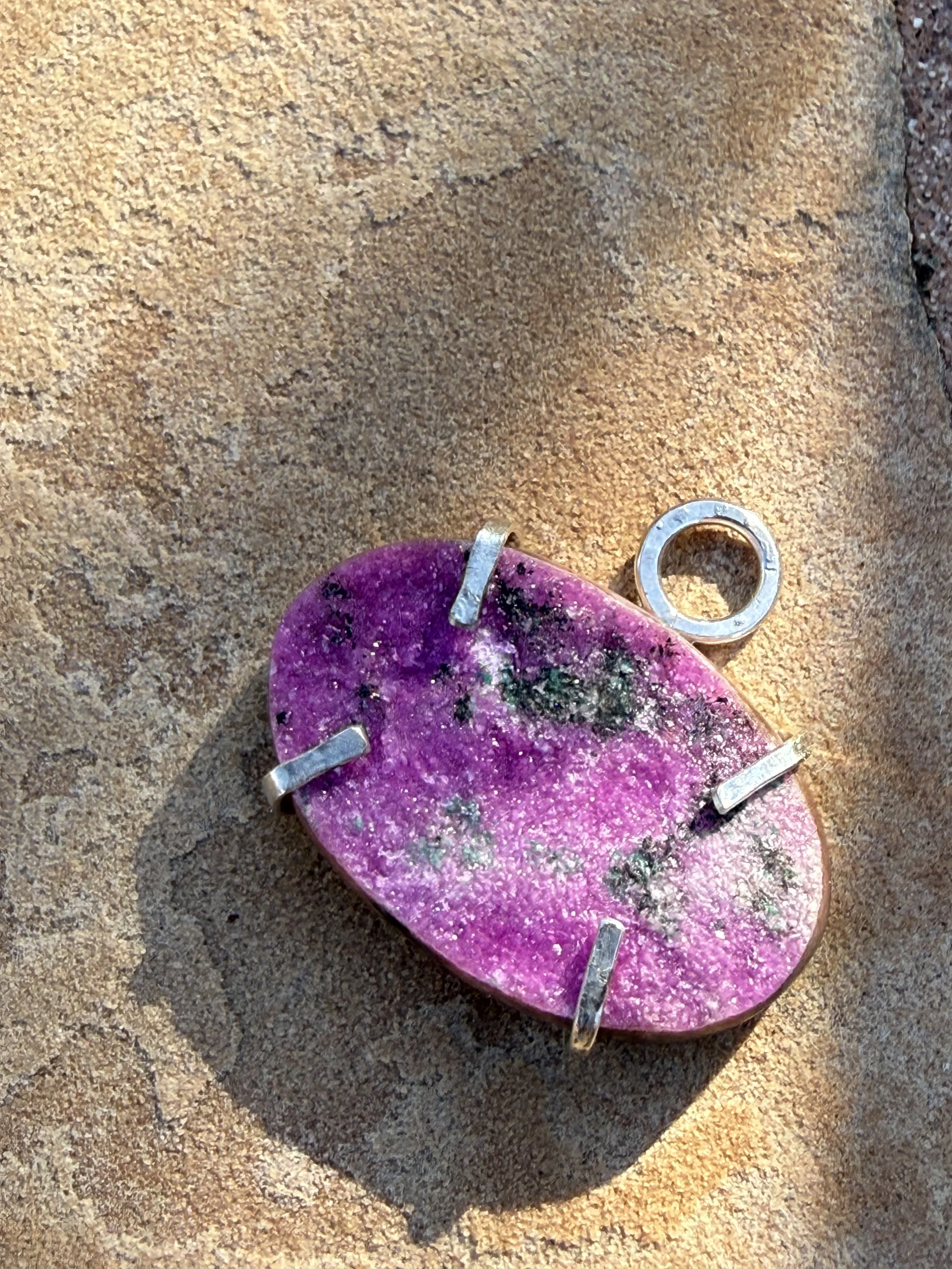Cobalt Calcite Pendant