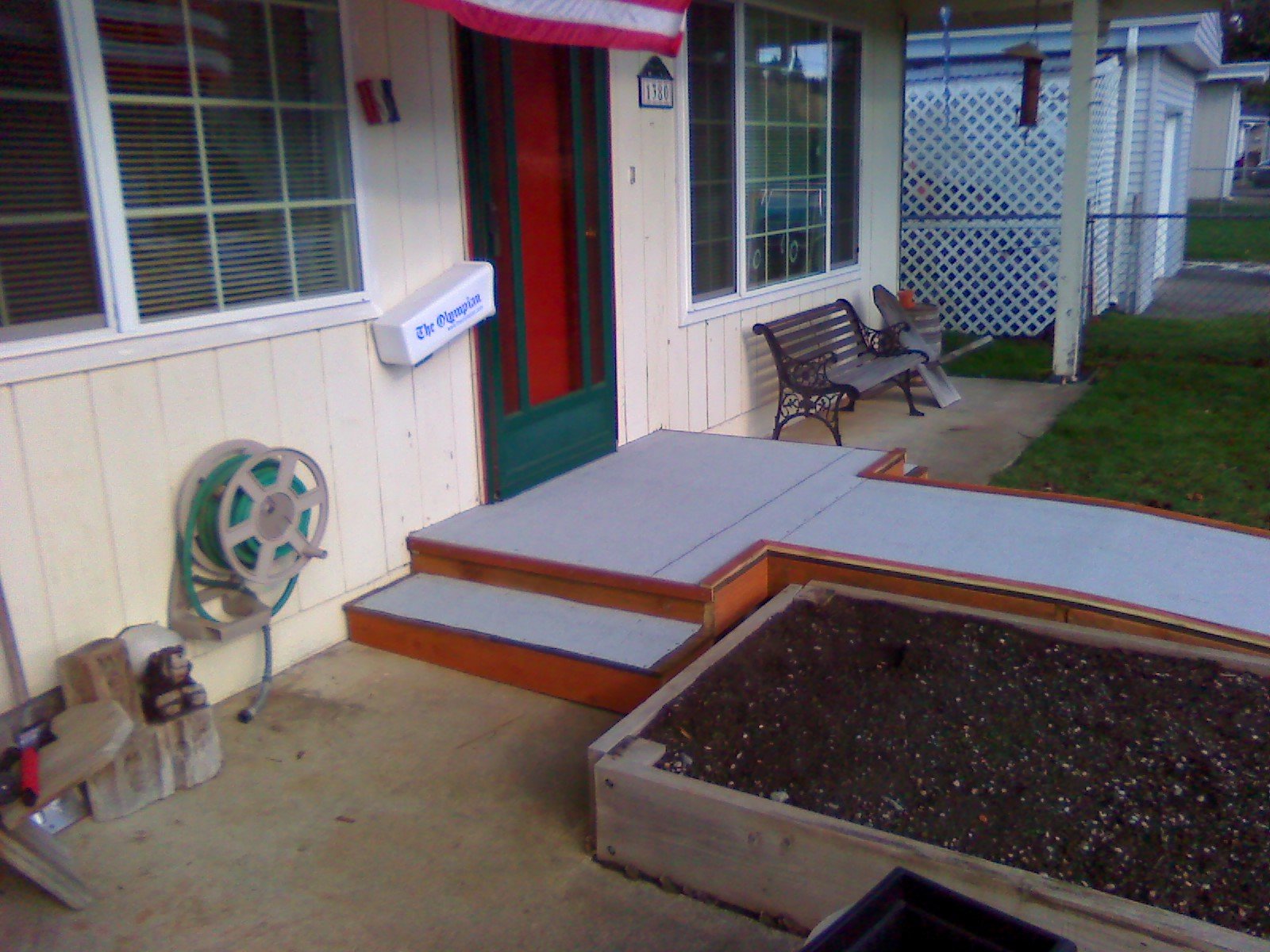 Steps with Custom Wheelchair Ramp