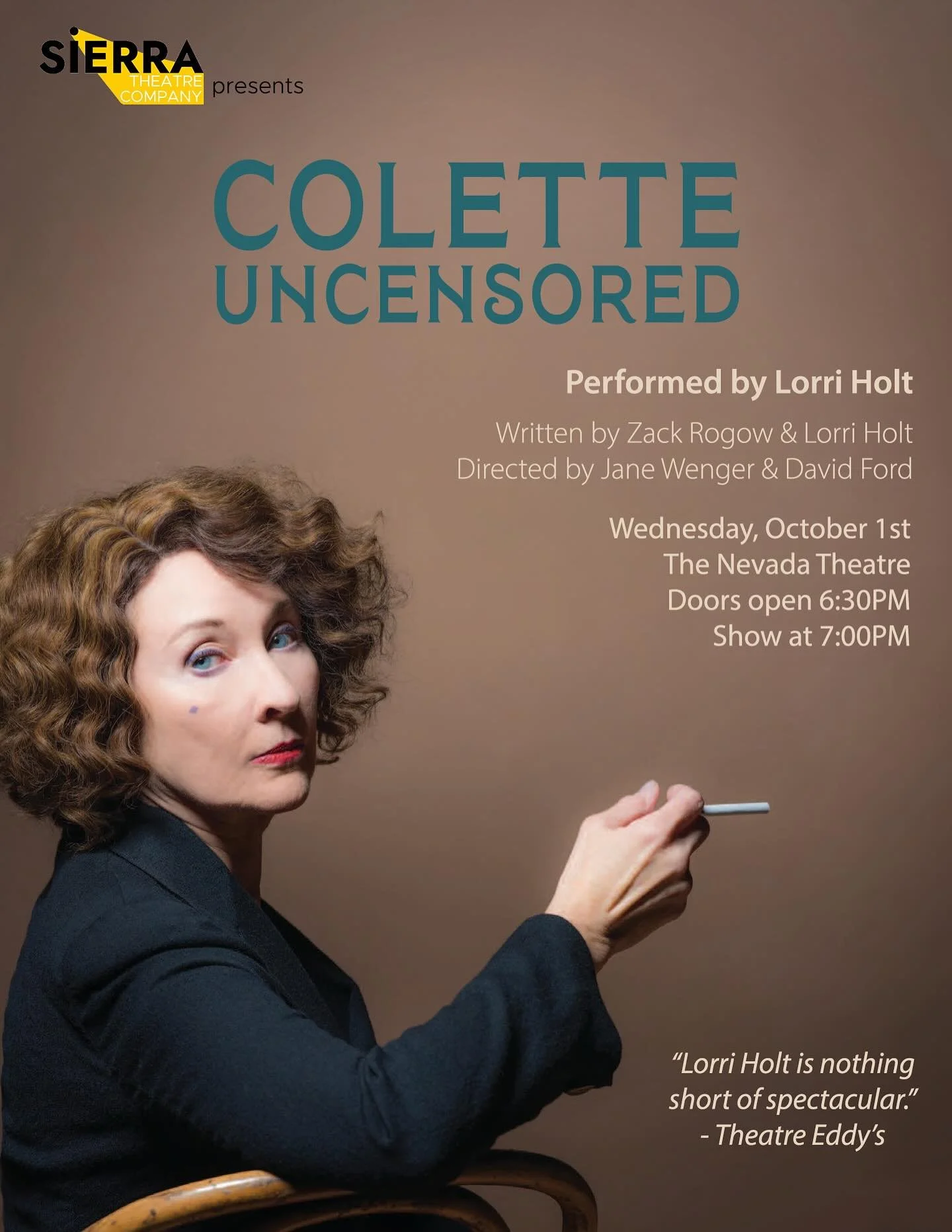 Some women whisper&hellip;Colette roars!

Not familiar with Colette? Then you&rsquo;re in for a spicy treat!

Colette was France&rsquo;s first female journalist to report from the front lines, was nominated for the Nobel Prize in Literature, and shoc