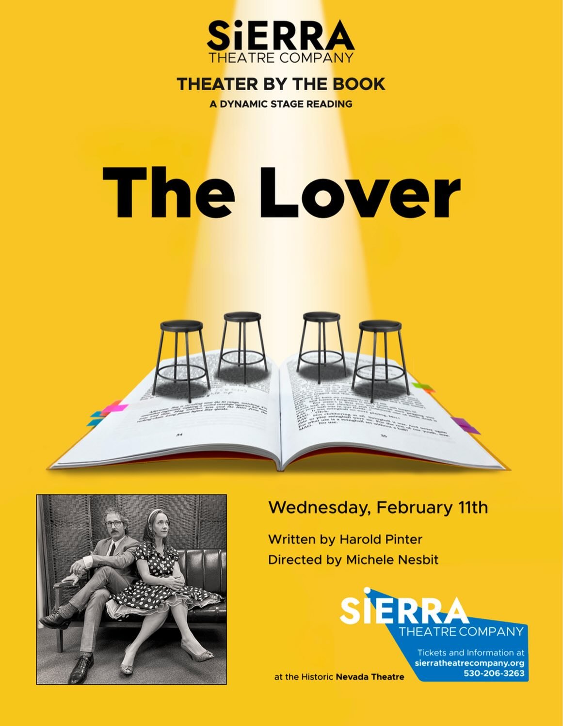 💋🔥 We&rsquo;re in the mood for lovers! 🔥💋
TBTB returns in time for Valentines&rsquo; Day with The Lover &mdash; February 11th @ Nevada Theatre

What really goes on behind closed doors? 🔥
Harold Pinter&rsquo;s The Lover peels back the polished su