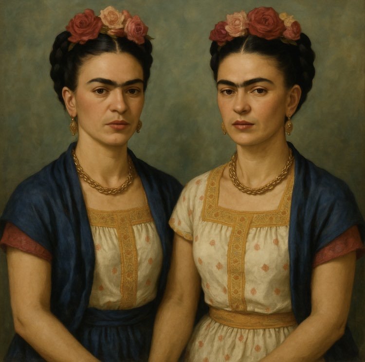 Frida Kahlo mirror portrait.