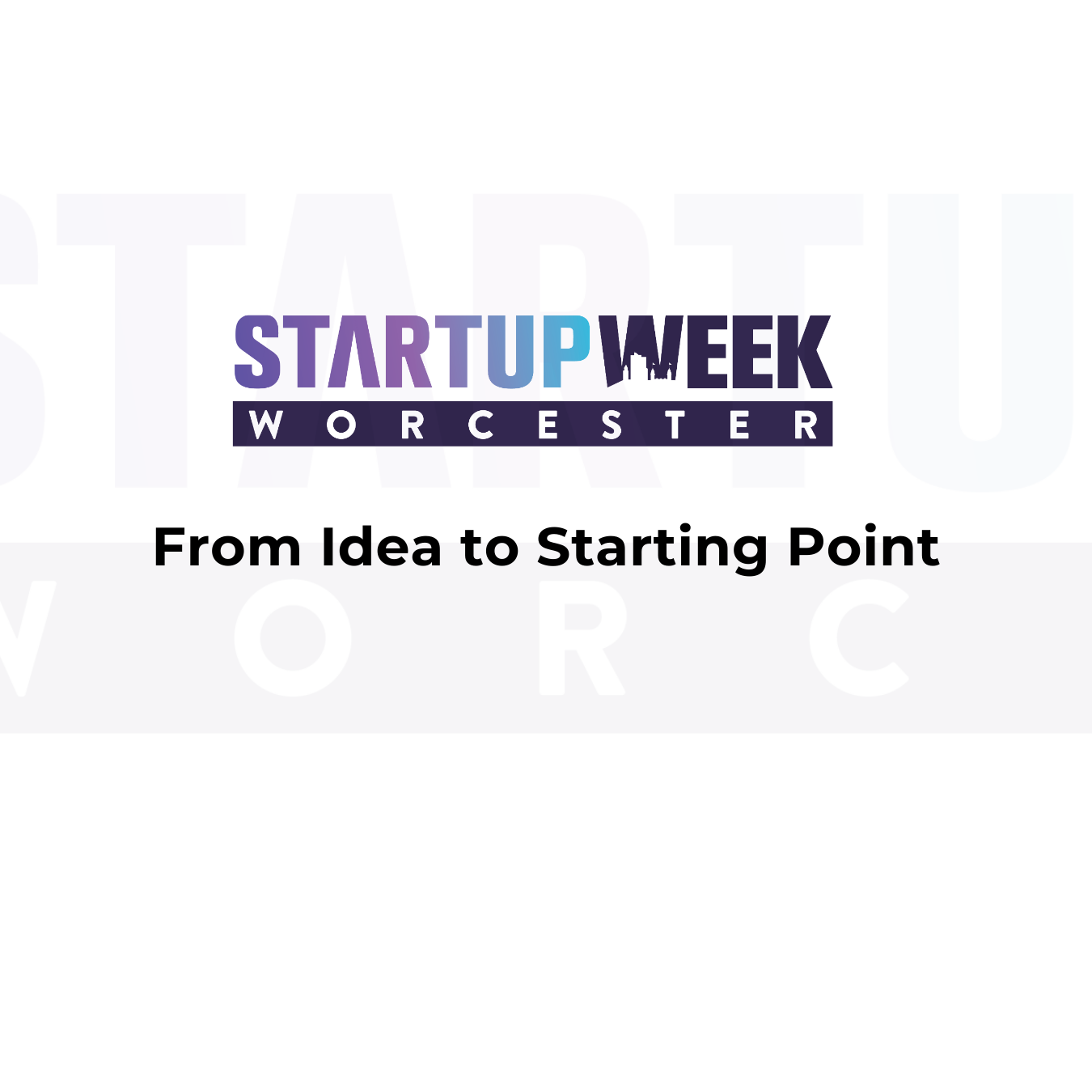 From Idea to Starting Point