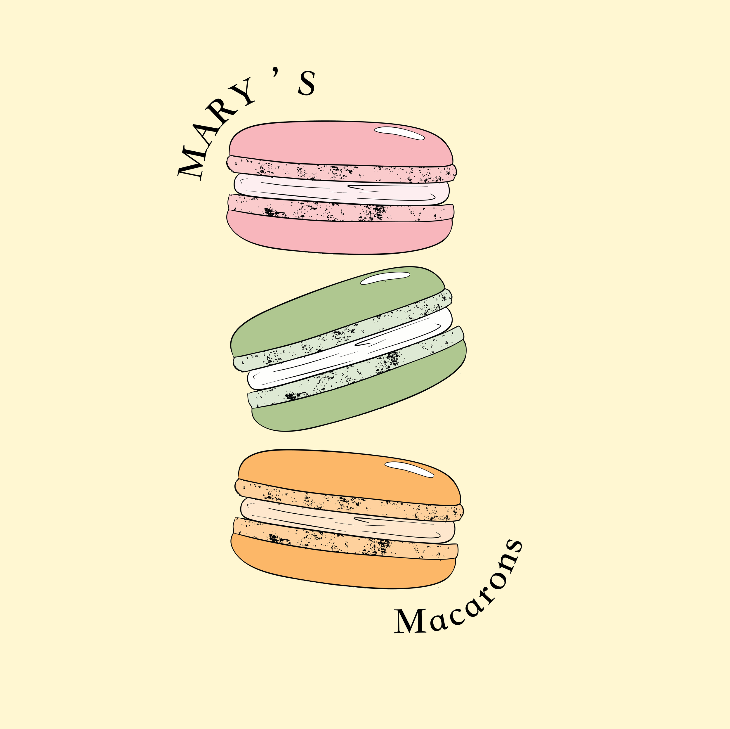 Macaron logo - Customiseable