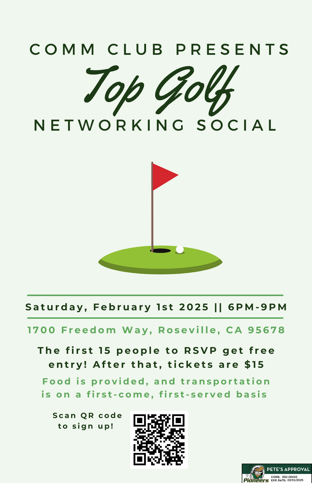 TopGolf promotional design