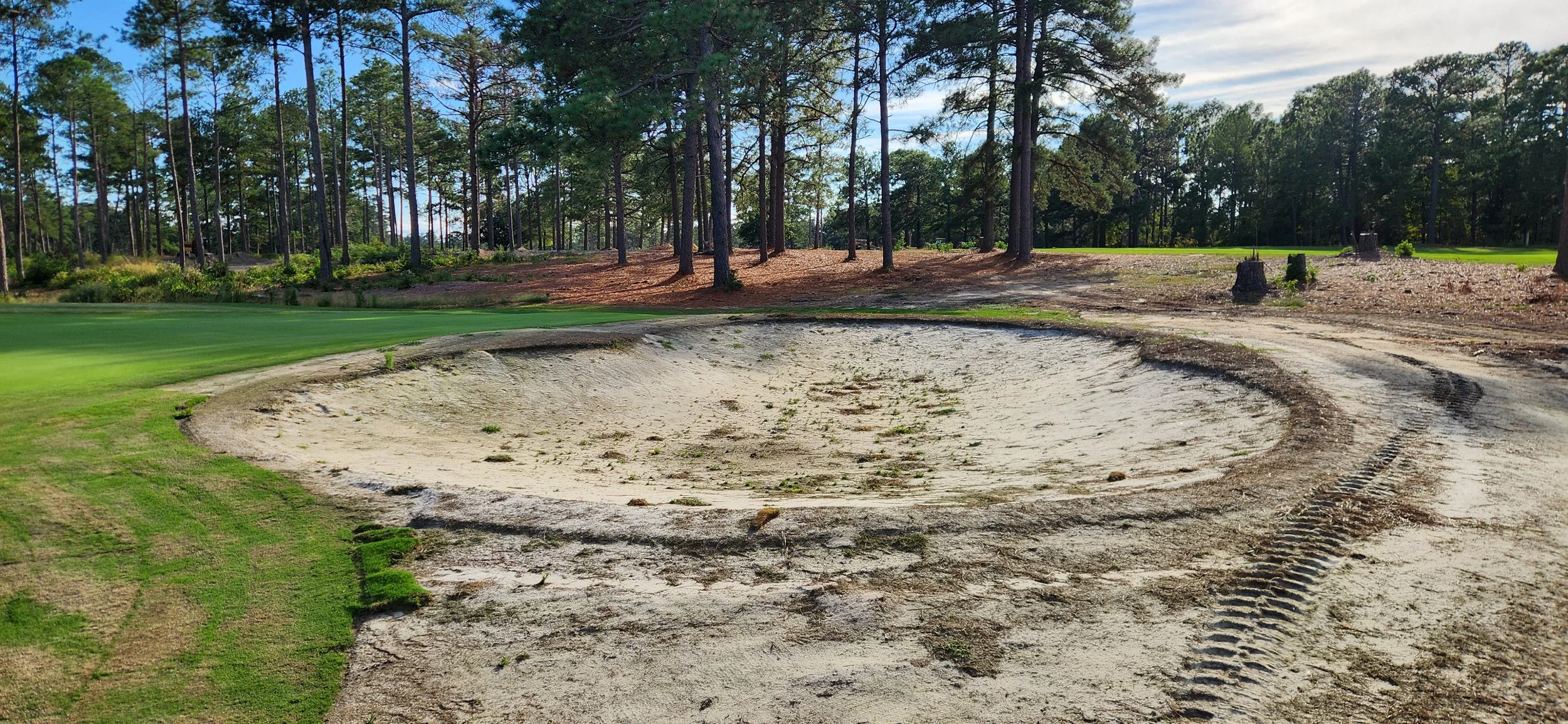 Right Greenside Bunker on 16 Before