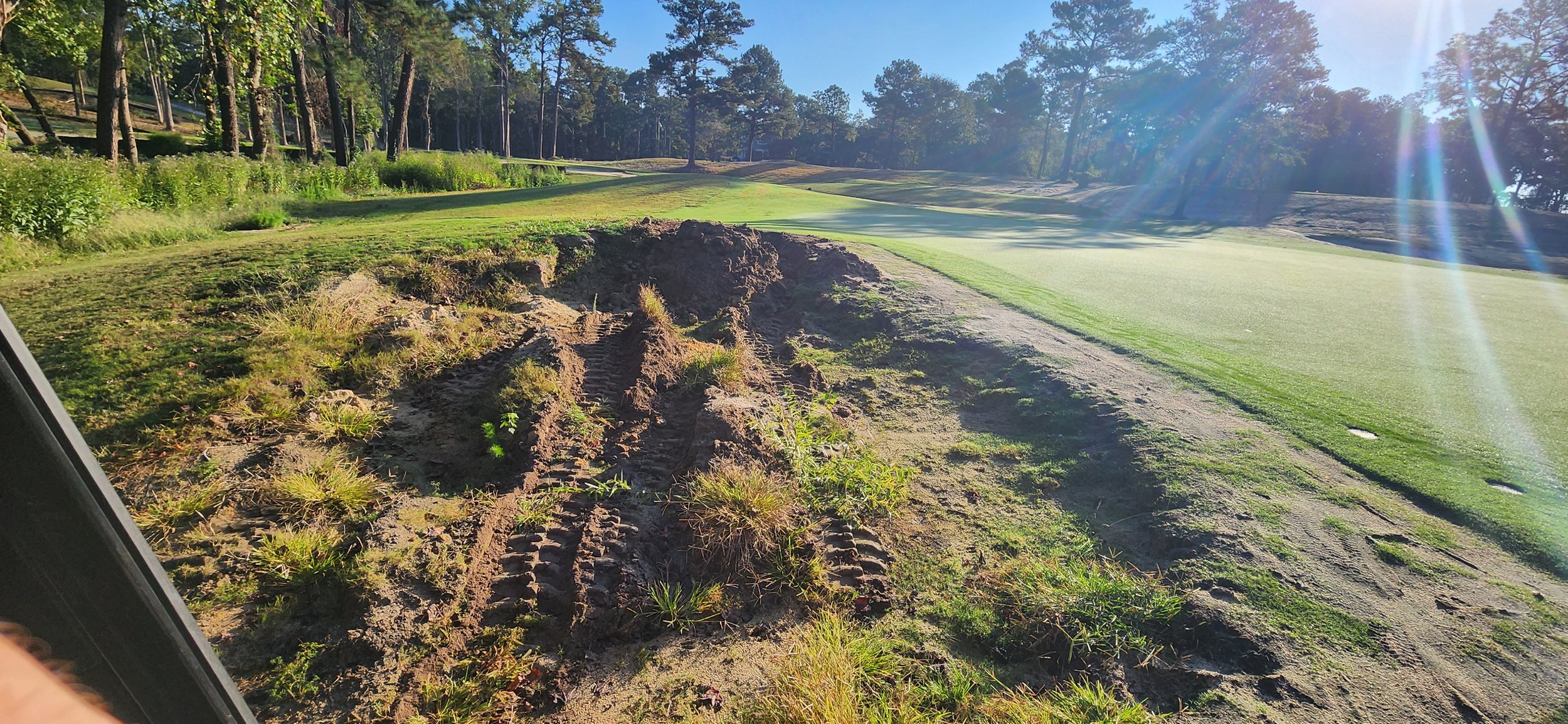 Back Bunker on Hole 2 Before
