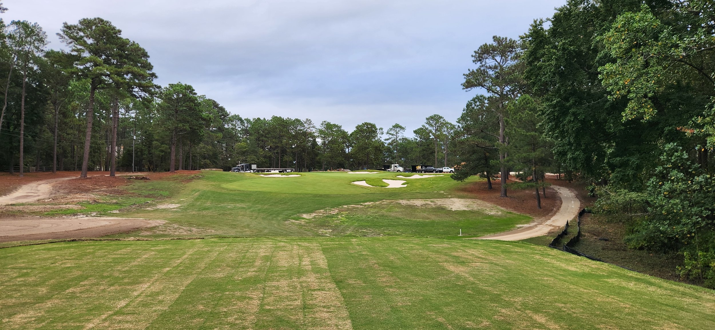 Finished look of Hole 8 From the Tee