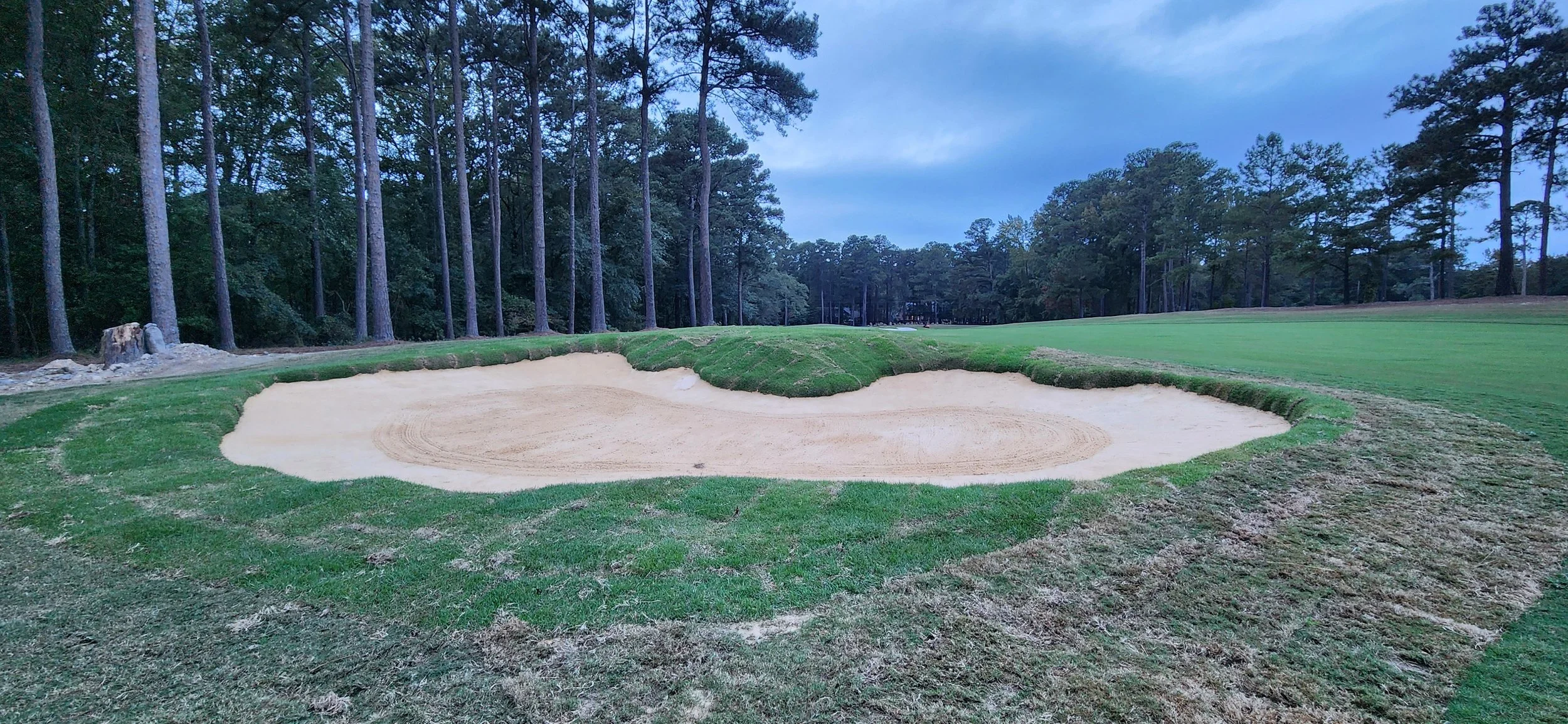 Finished Fairway Bunker on Hole 1