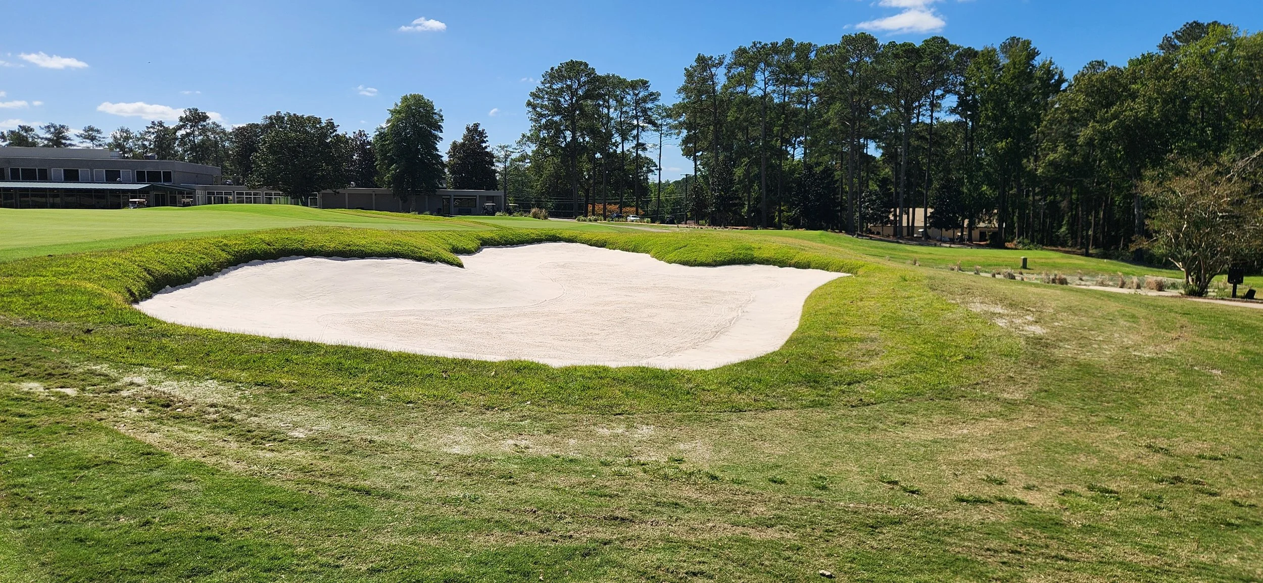 Finished Right Greenside Bunker on Hole 9