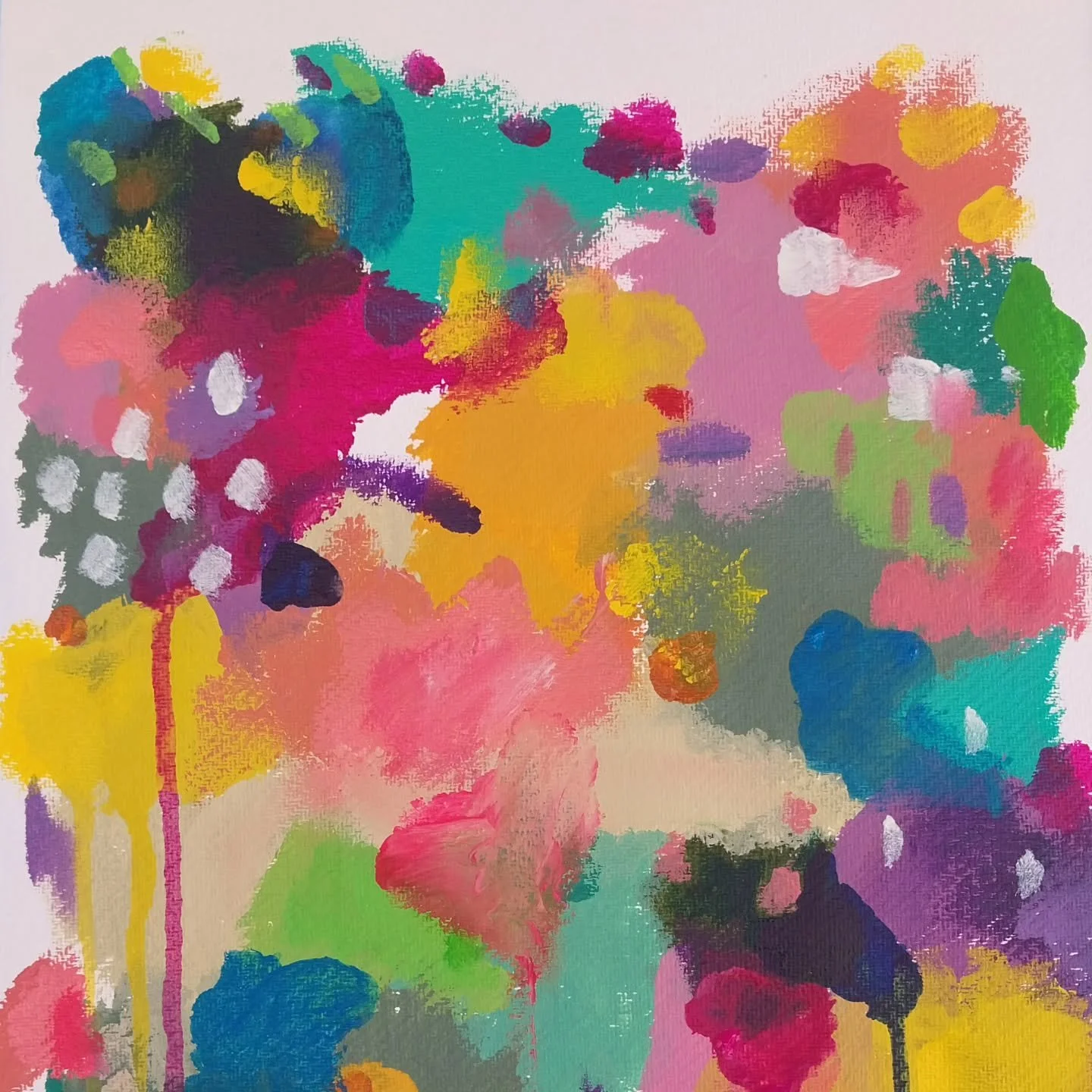 Spring party.

#abstractart 
#abstractpainting 
#intuitiveart 
#brightcolours 
#acrylicpaint 
#kidsroominspiration 
#kidsroomdecoration