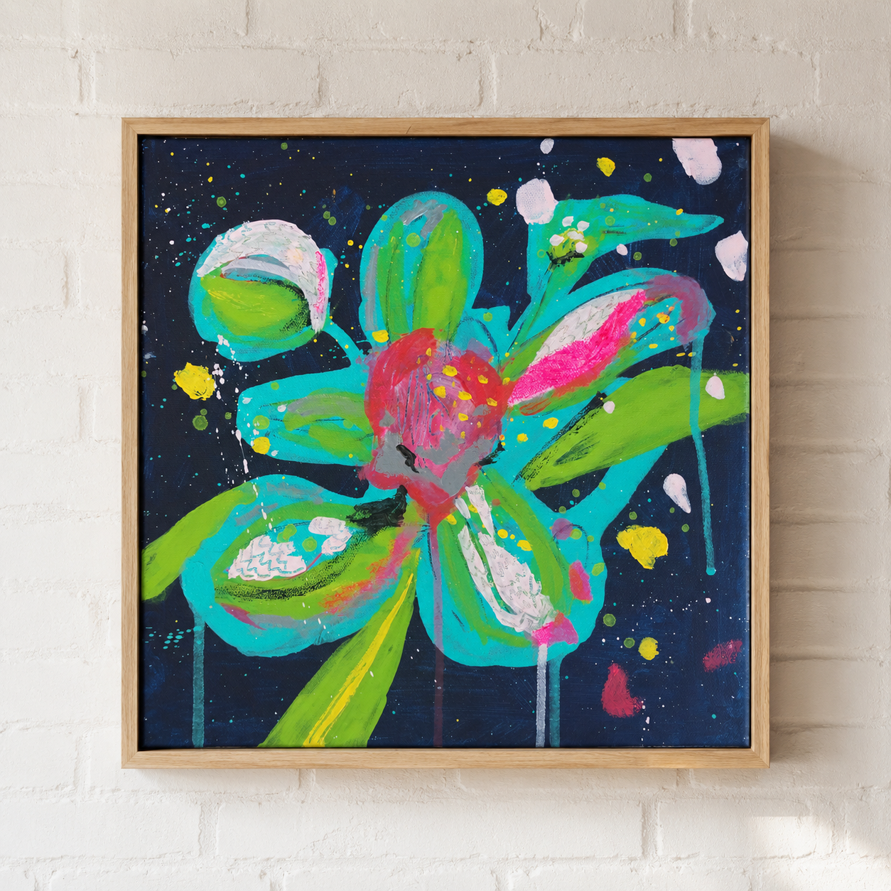 Space Flower. 30cm x 30cm.