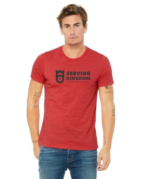 BELLA+CANVAS Unisex Heather CVC T-Shirtred.png