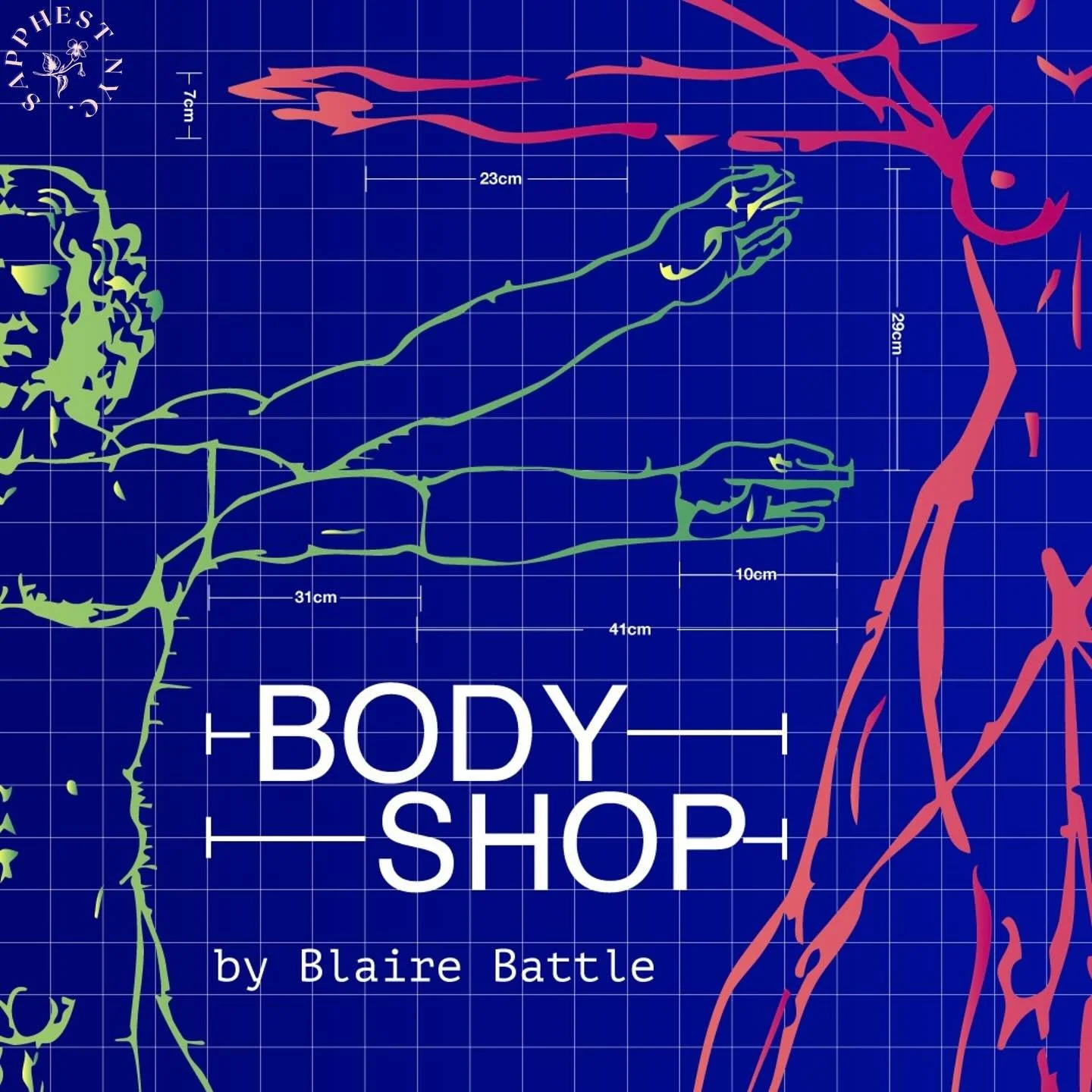 SAPPHEST CAST ANNOUNCEMENT 🚨
Body Shop by Blaire Battle (they/she)
Directed by Ash(er) Lloyd Ehrenberg (she/they)
Featuring T Murdock (she/her), Kathryn O’Connell (she/her), and Michael Valladares (he/him)
✨ Join us on Saturday, July 19th at