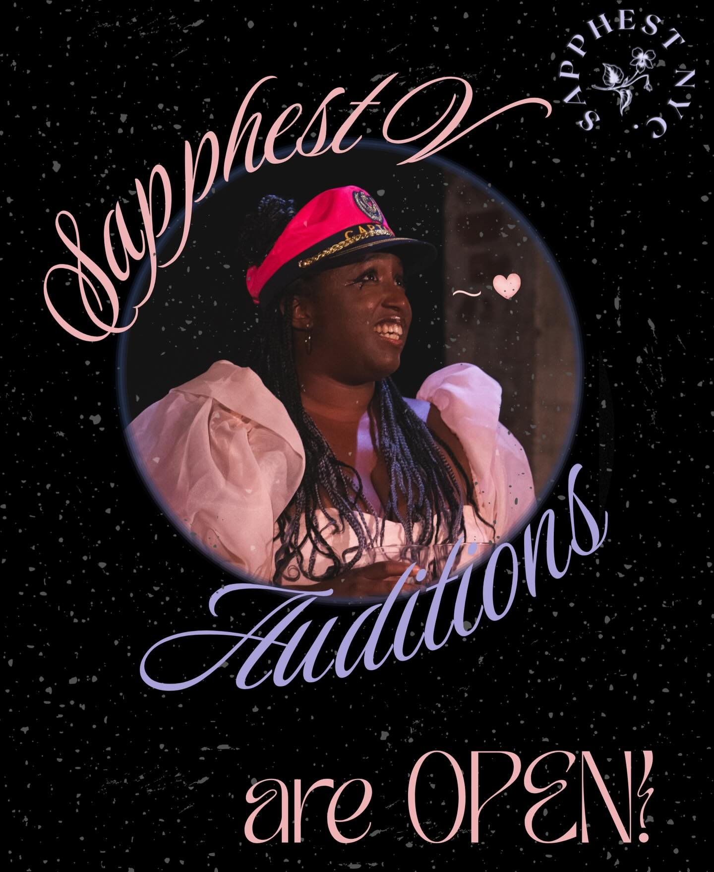 CALLING ALL NYC-BASED SAPPHIC &amp; TRANS ACTORS! ✨🎭

AUDITION FOR SAPPHEST V: NYC&rsquo;s Premier Sapphic Playwriting Competition &amp; Play Festival! 🌈

Submissions are open til June 19th at 8pm ET.
All actors must be over 18, and available for u
