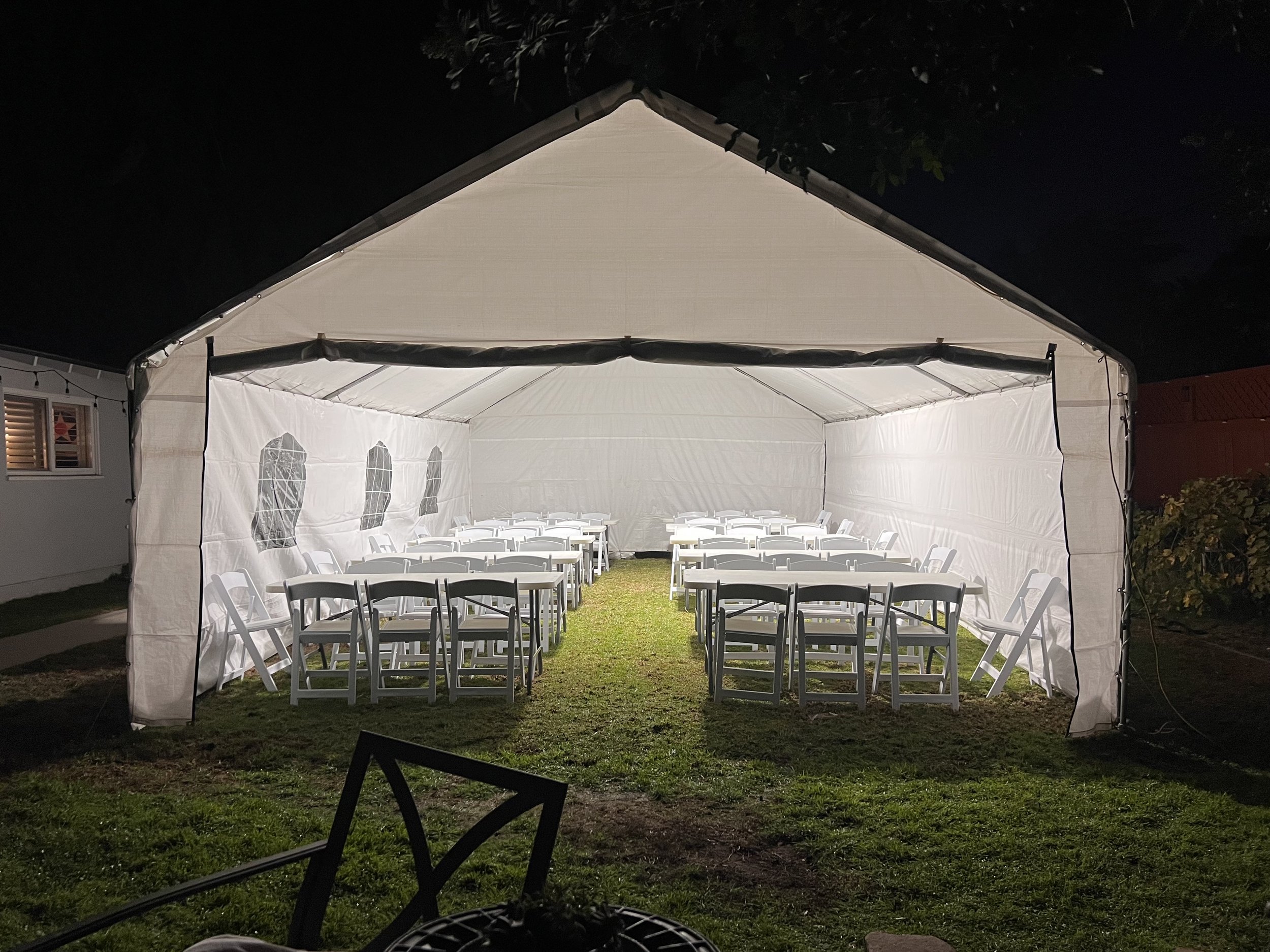 Tents from 20x20 to 20x60