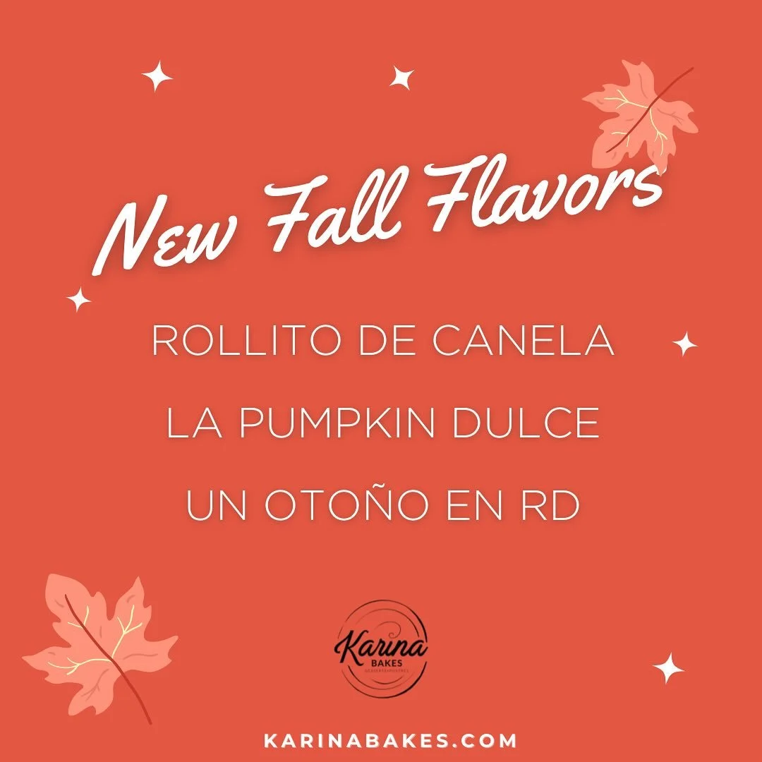 New Fall Flavors!

From now until the end of November, you can order these flavors. These flavors will be available as cake and cupcakes. You can order the cupcakes as a mix as a pack of 4, 6, and 12. I will be soon announcing cake jars, so stay tune
