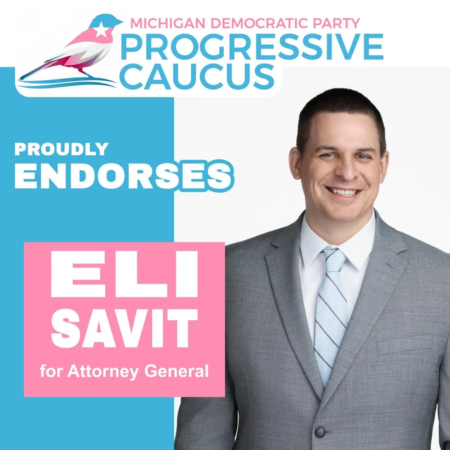 The MDP Progressive Caucus is proud to&nbsp;endorse Eli Savit for Attorney General!