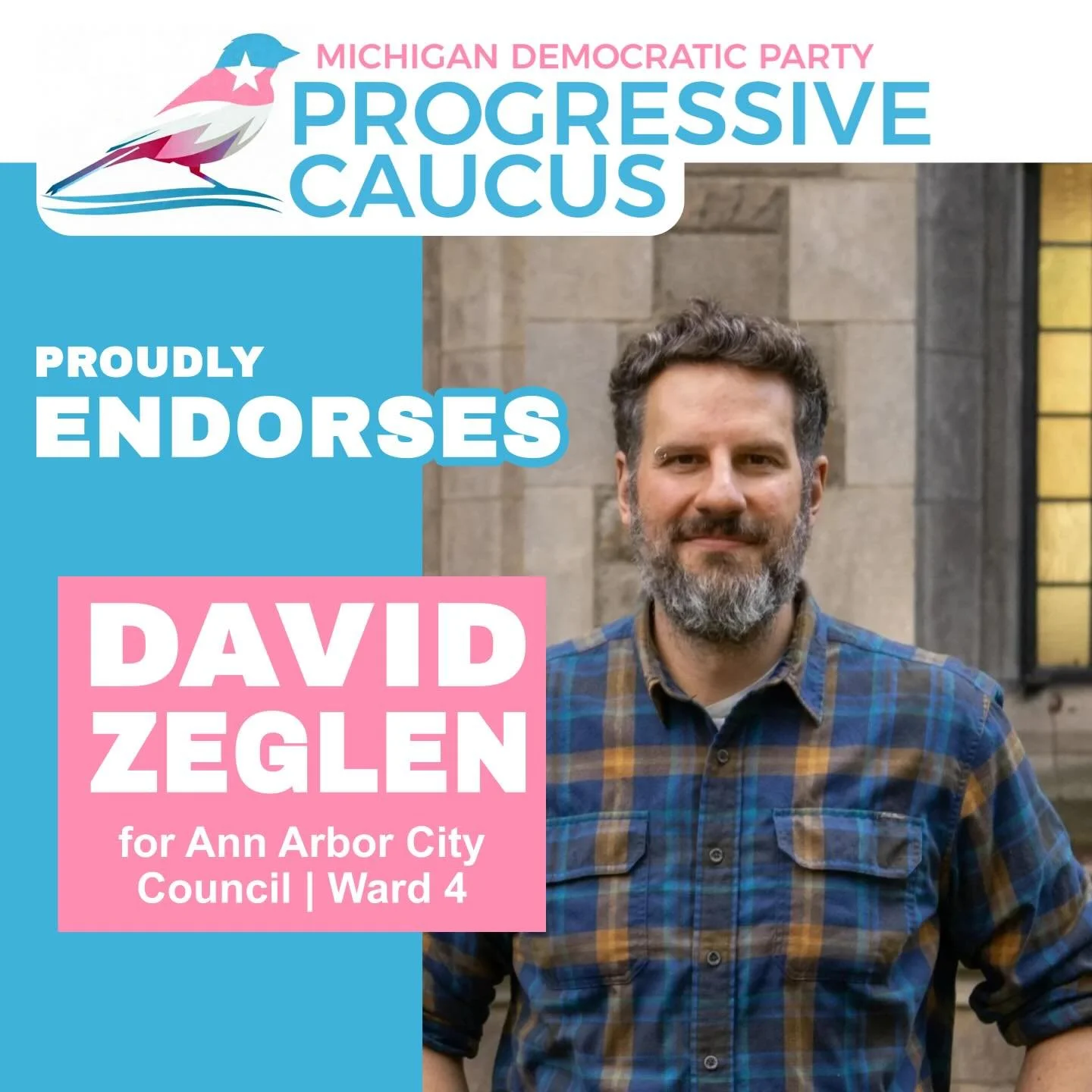 The MDP Progressive Caucus is proud to&nbsp;endorse Dave Zeglen for Ann Arbor City Council (Ward 4)!
