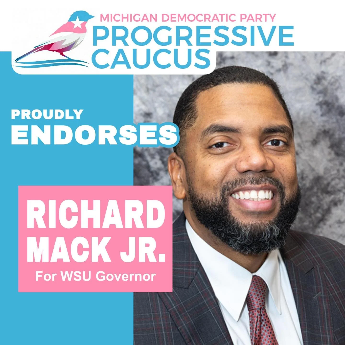 The MDP Progressive Caucus is proud to&nbsp;endorse Richard Mack Jr for Wayne State University Board of Governors!