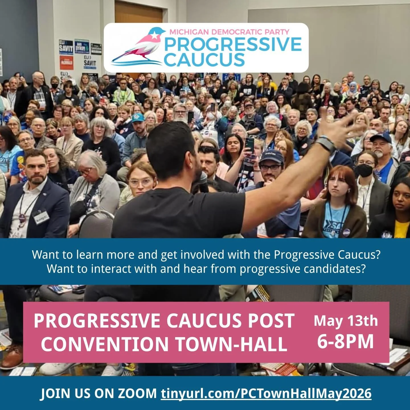 Two weeks ago hundreds of people attended our MDP Progressive Caucus Meeting. We heard from over a dozen progressive candidates running for offices up and down the ballot. We ended that night with a huge victory; 7 out of 8 of our endorsed convention