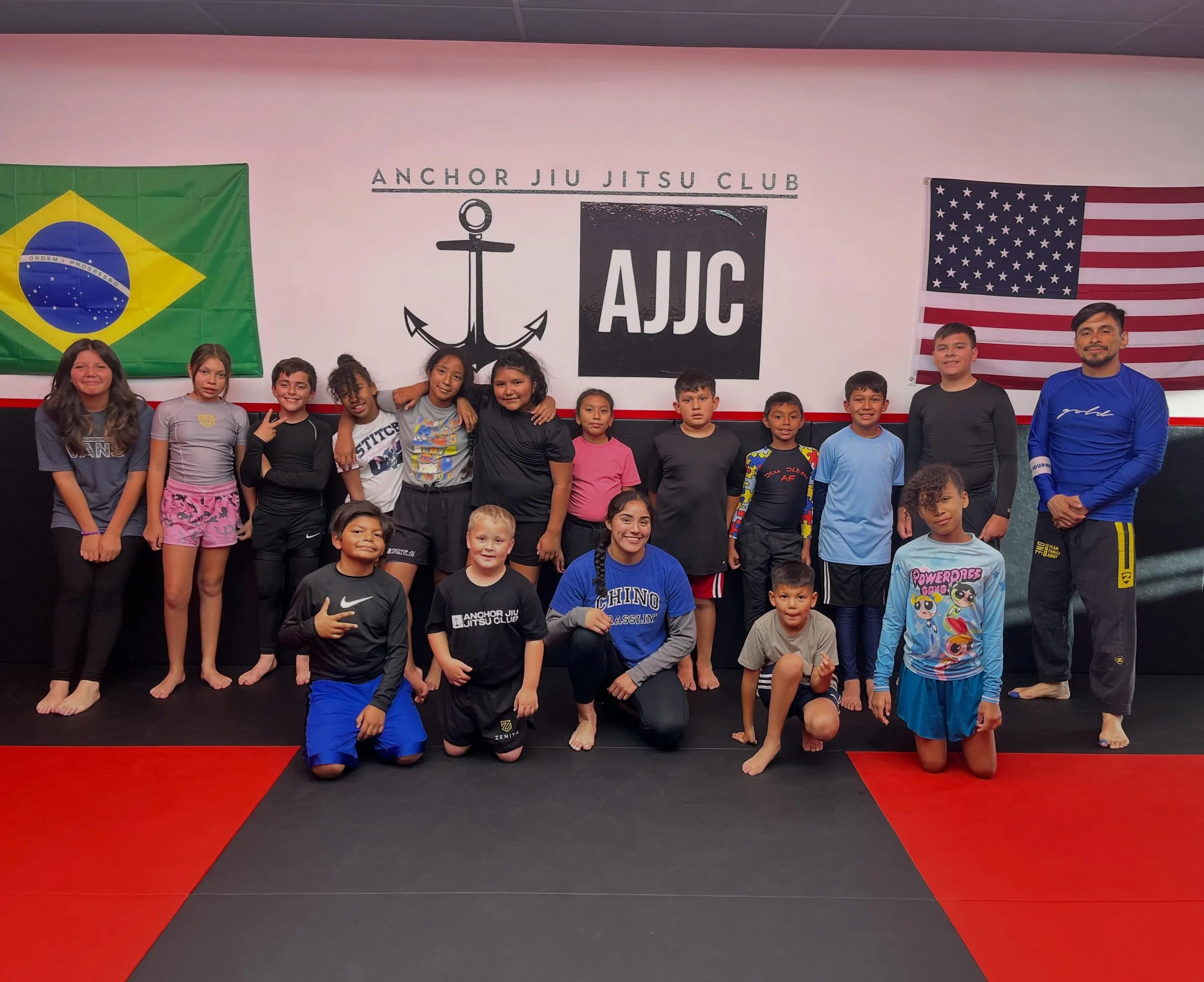 Happy Wrestling Wednesday, with Coach @natalie_blanco1 at 6:00pm kids 7-13 yrs old 
Who&rsquo;s ready to roll, grapple, and have a blast on the mat today? Practice safe, have fun, Remember: strength, respect, and good sportsmanship always win! 🔥&rdq