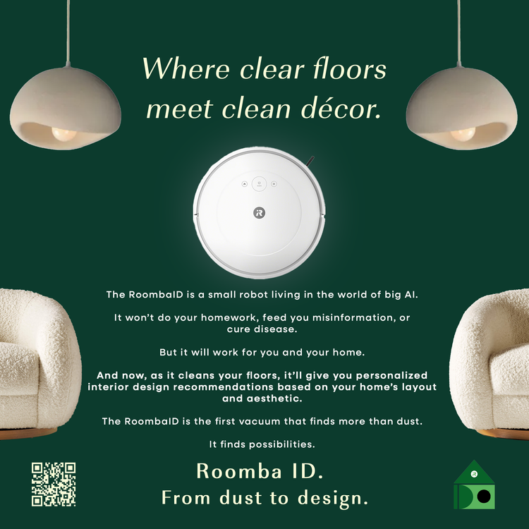 Roomba ID print ad